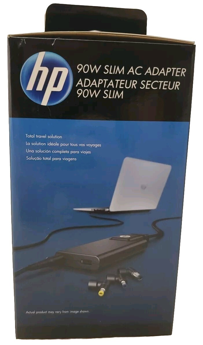HP 90W Slim Travel AC Adapter H6Y83AA#ABA ~New Sealed 