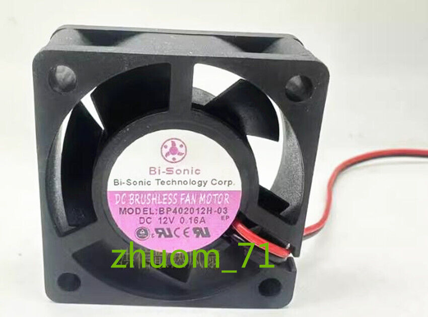 1PC Bi-Sonic BP402012H-03 DC12V 0.16A 40*20MM silent cooling fan