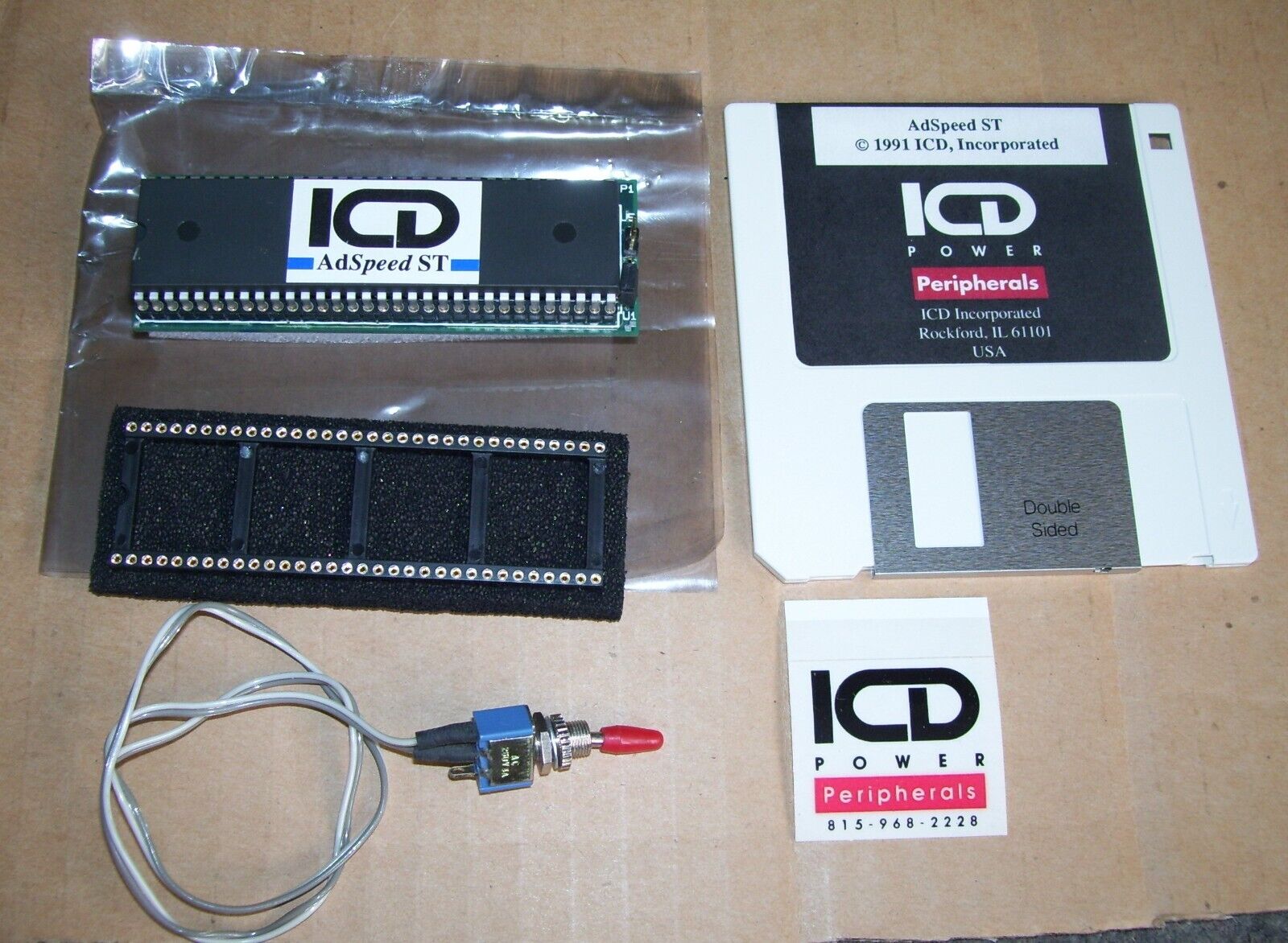 Atari 520 1040 ST STF STFM Mega ST Computer ICD Adspeed 16MHz Accelerator BOXED