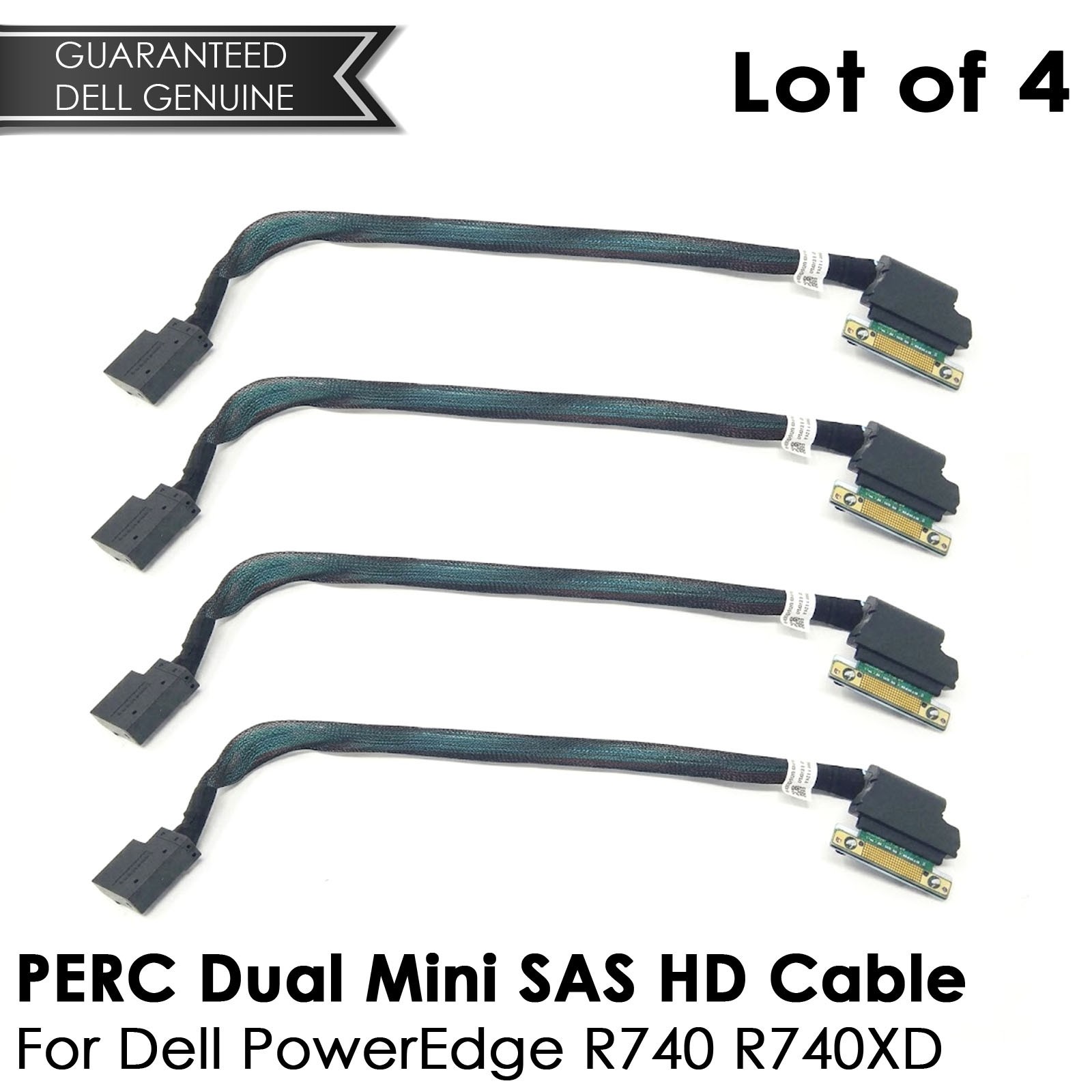 Lot of 4 New Dell Perc R740 R740XD PERC Dual Mini SAS HD cable 1RRJP
