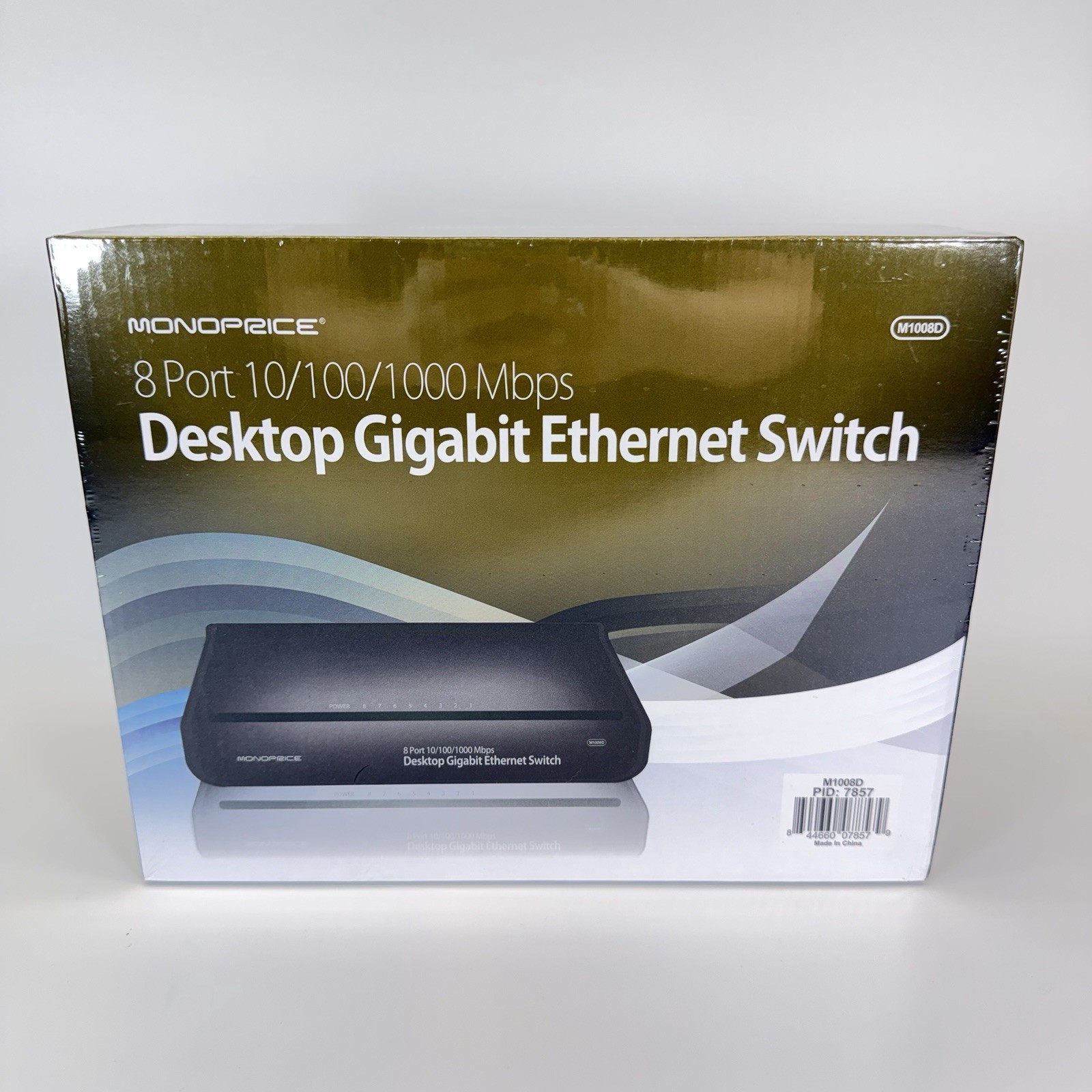 Monoprice 8 Port 10/100/1000 Mbps Gigabit Ethernet Switch M1008D NEW SEALED