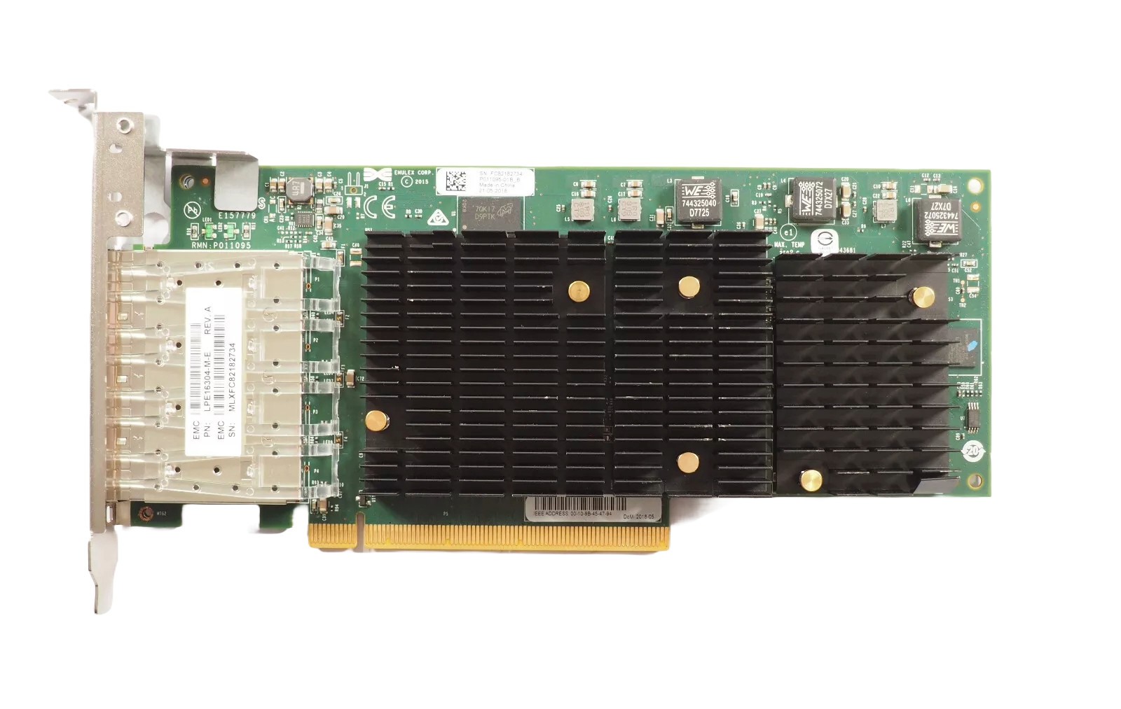 Network interface card EMC Emulex 4x16Gb FC PCIe 3.0 ADAPTER LPE16304-M-E