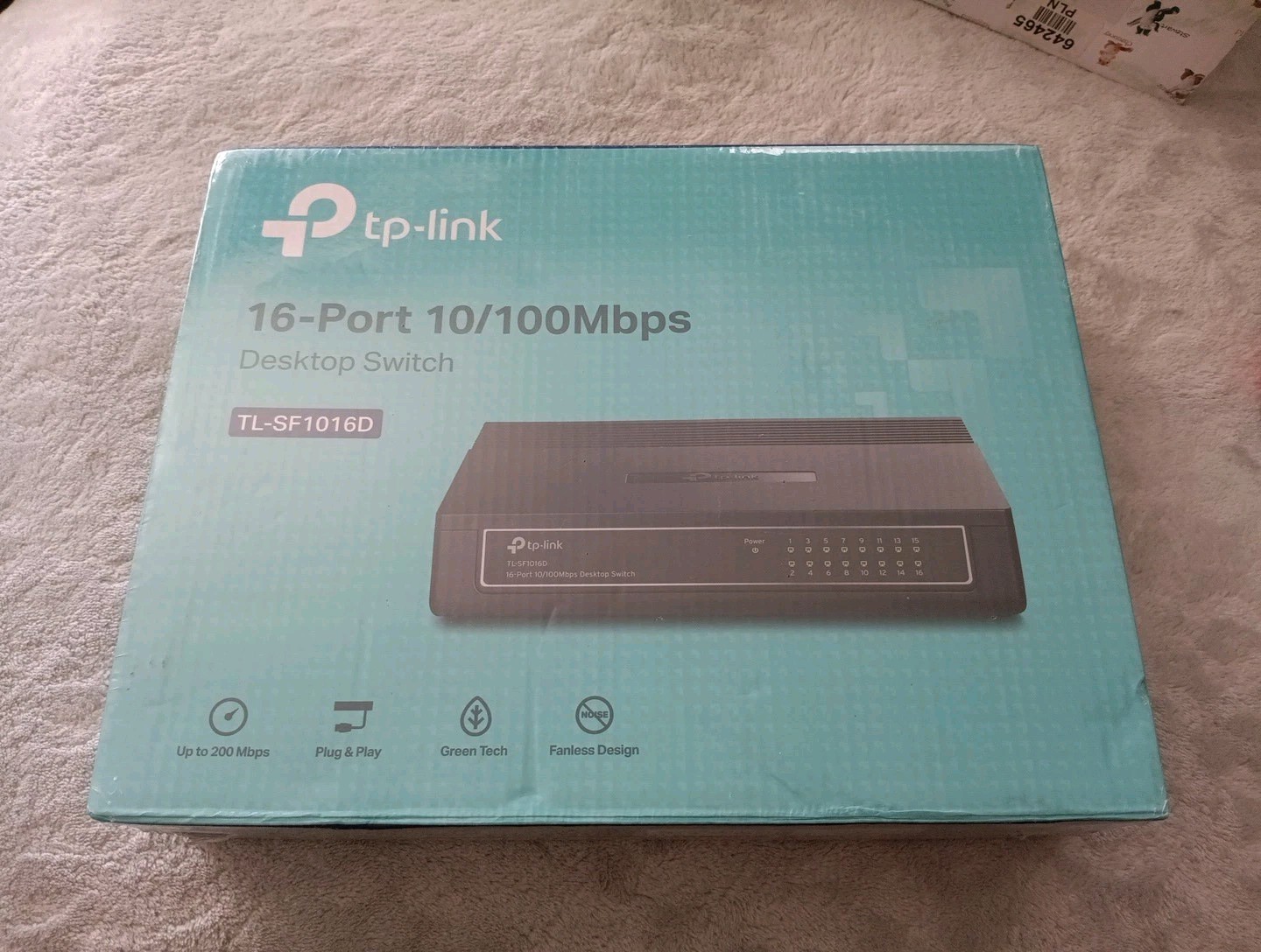 TP Link 16-Port 10/100 MBPS Desktop Switch TL-SF1016D Sealed