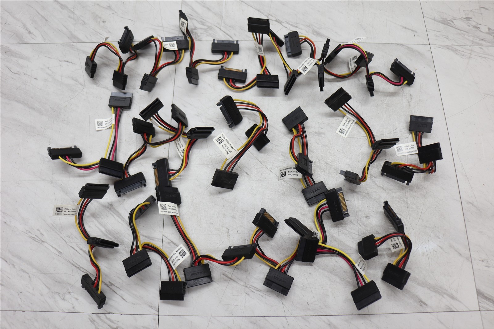 20 LOT - Dell Foxconn SATA Power Controller Connector Splitter Cable 0247PN