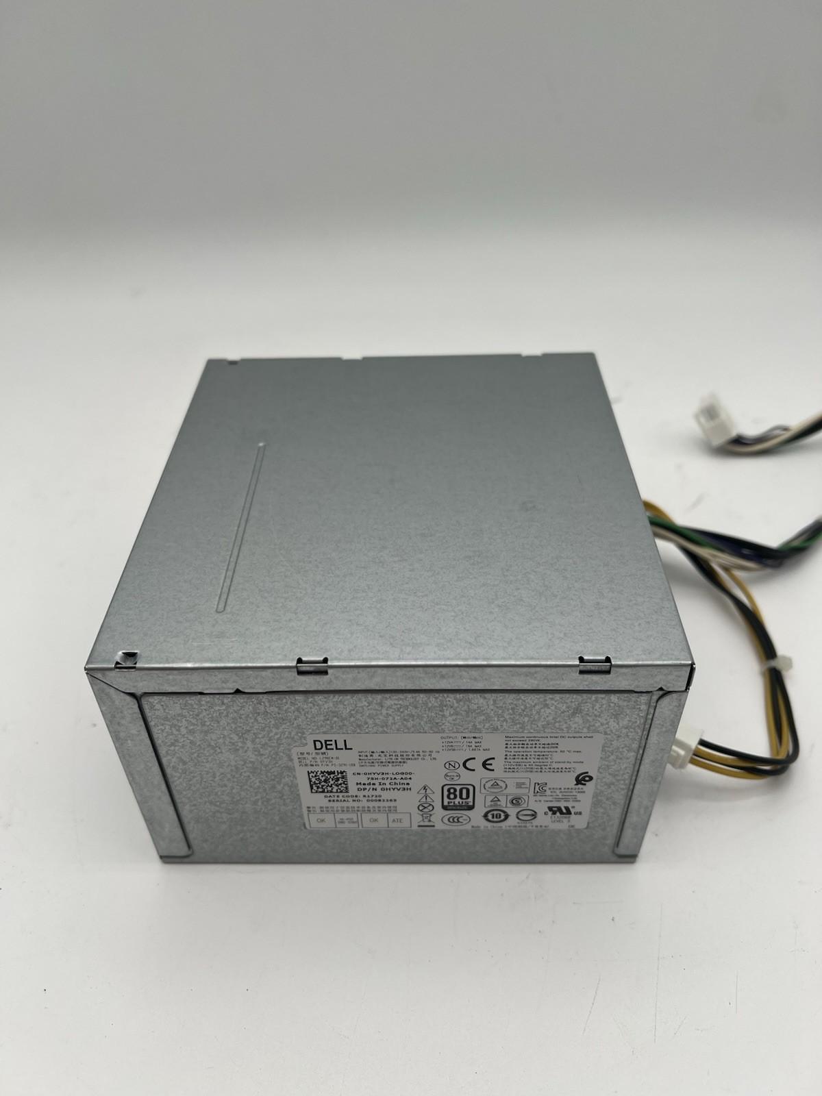 For Dell Precision T3620 T130 290W Power Supply 8+4Pin HYV3H 0HYV3H