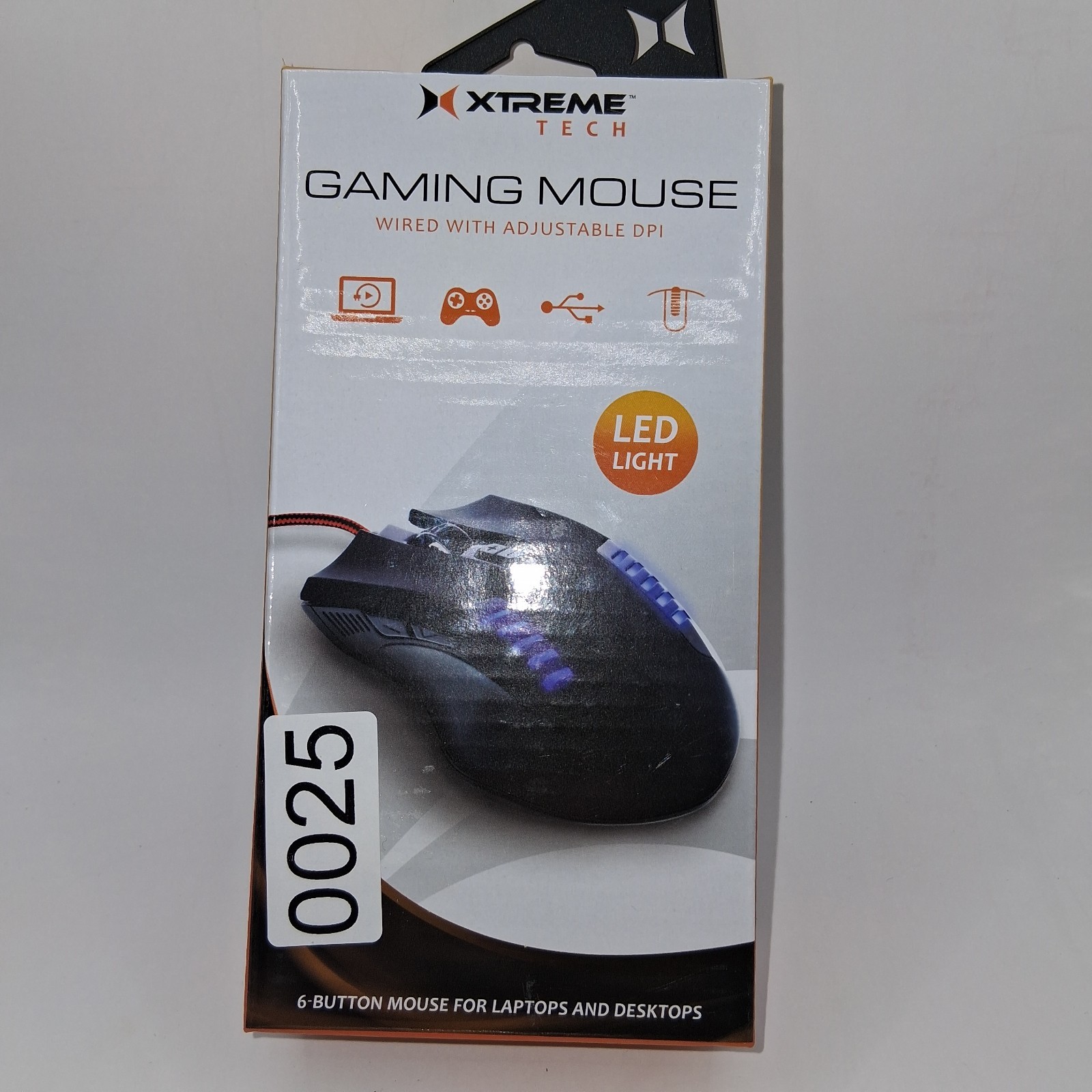 (1) NEW Xtreme Tech Gaming Mouse Wired w/Adjustable DPI 6-button Plug-n-Play