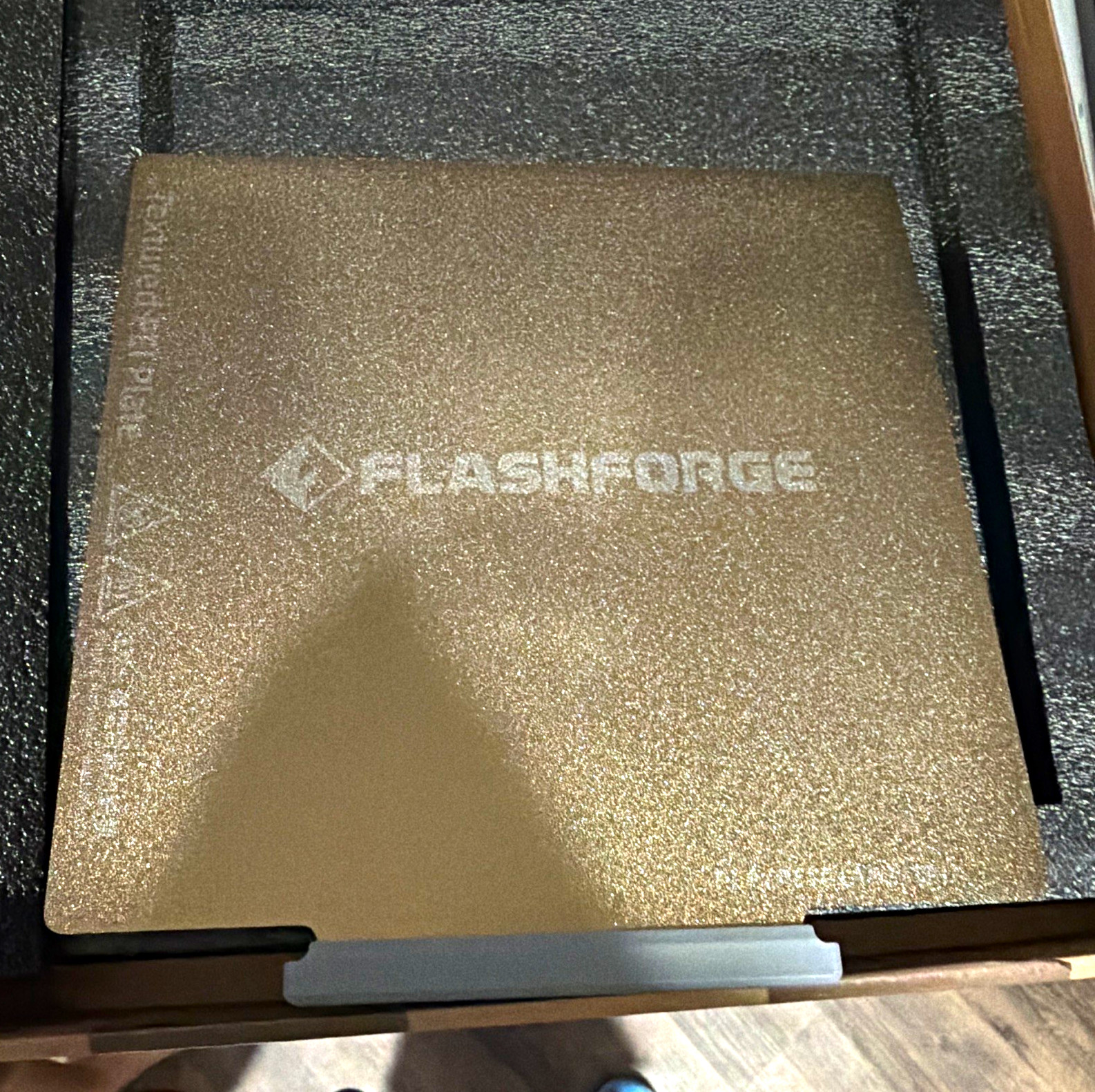 Flashforge PEI Coated Steel Build Plate 220x220mm Gold for AD5M AD5X