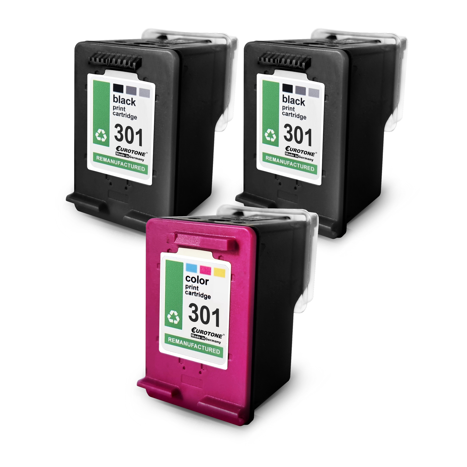 3X Eurotone PRO Cartridge 2+1 For HP DeskJet 3050 2054 2549 2000 2540 1000 2050