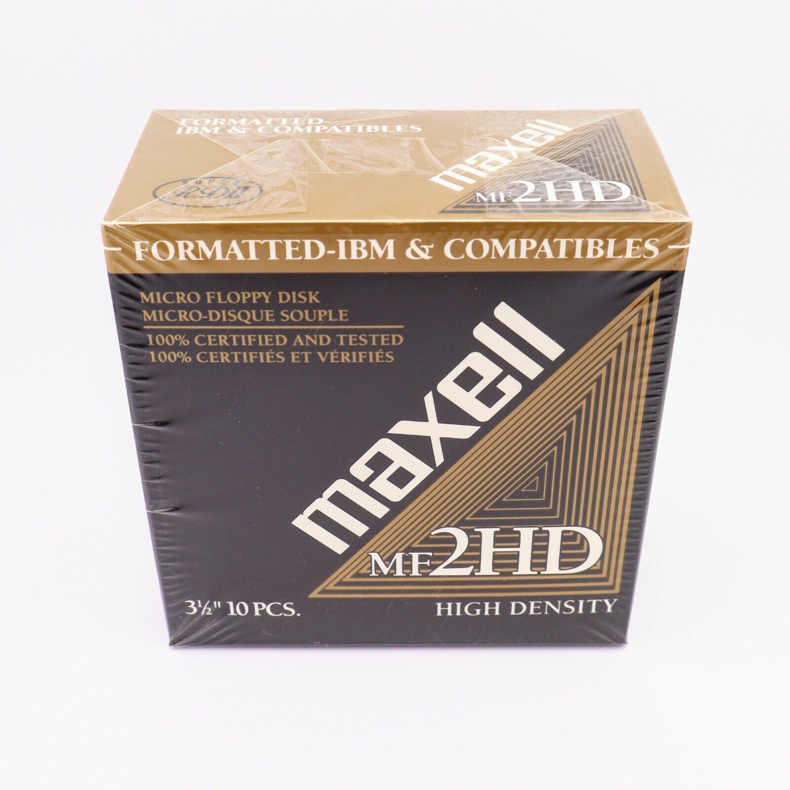10 Pack Maxell MF 2HD IBM Formatted Floppy Disks  3 1/2 inch 3.5