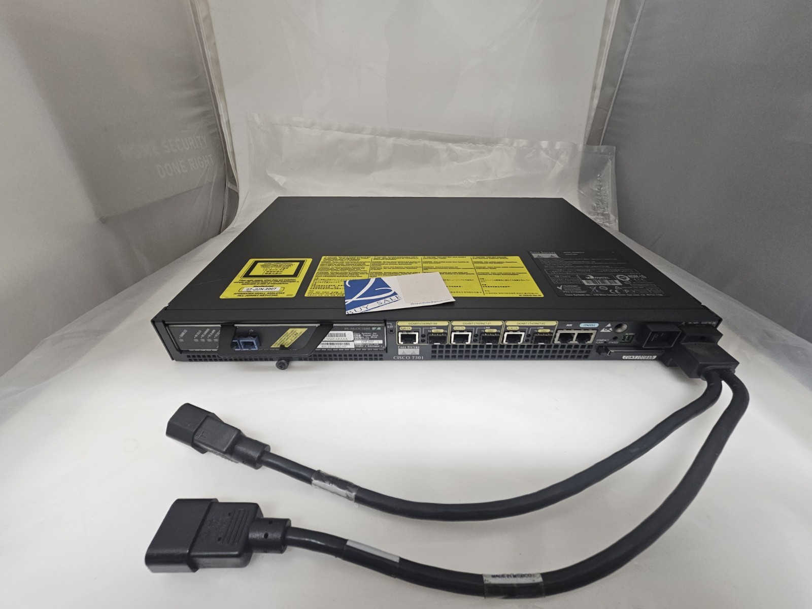 Cisco 7301-2AC single-slot Dual AC CISCO7301 IP software 256MB DRAM PA-A6-OC3SMI