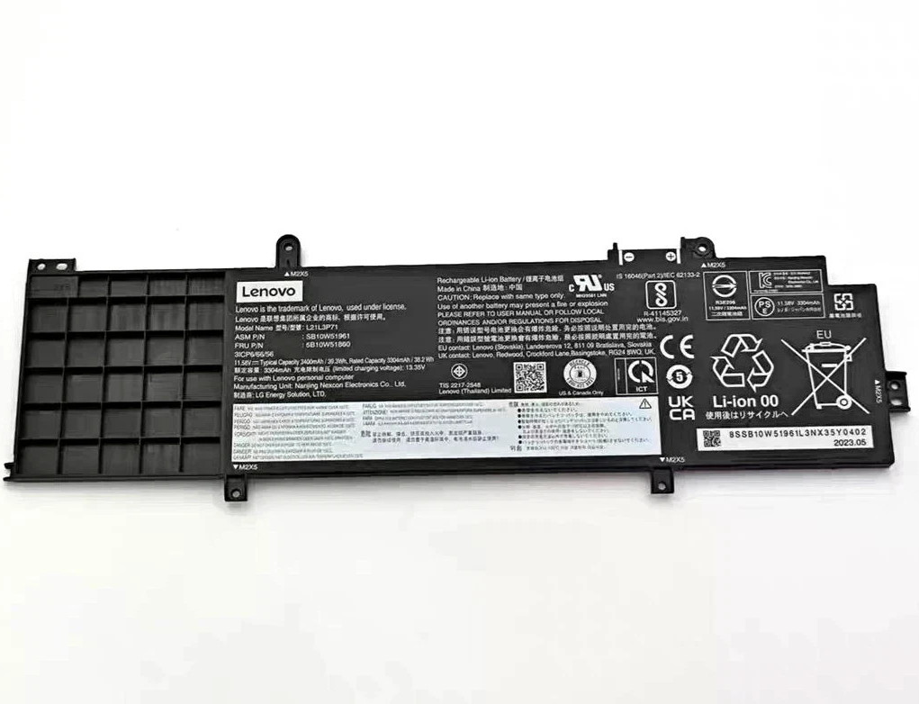 Genuine 39.3Wh L21L3P71 Battery For Lenovo Thinkpad T14 P14s Gen 3 4 SB10W51961