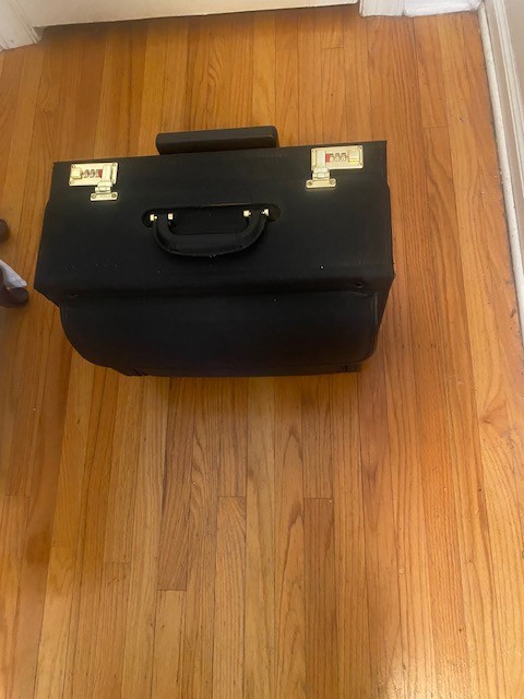 Powerbag Rolling Briefcase Laptop Bag Computer Case w/Wheels Mobile Office Nice