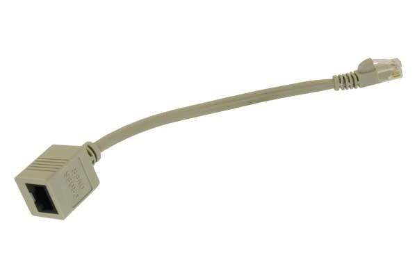 RJ45 Ethernet Crossover Adapter Male to Female Network Cat5 Cat6 8-Inch
