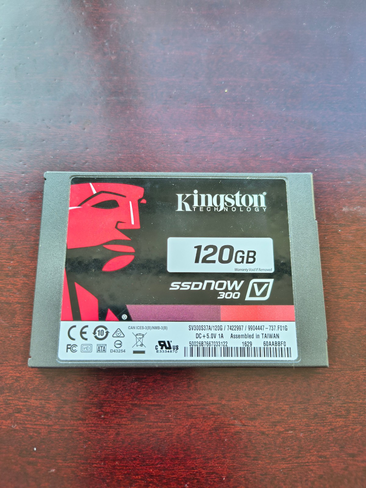 Kingston SSDNow V300 120GB 2.5" SATA III Internal SSD SV300S37A 120G Working