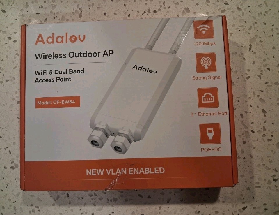 Adalov 1200Mbps Dual Band Wireless Outdoor IP66 Access Point Gigbit PoE Po