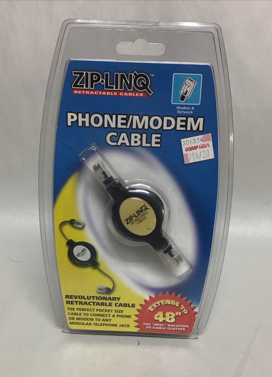 Zip-Linq Retractable Cat5 Ethernet Cable- 