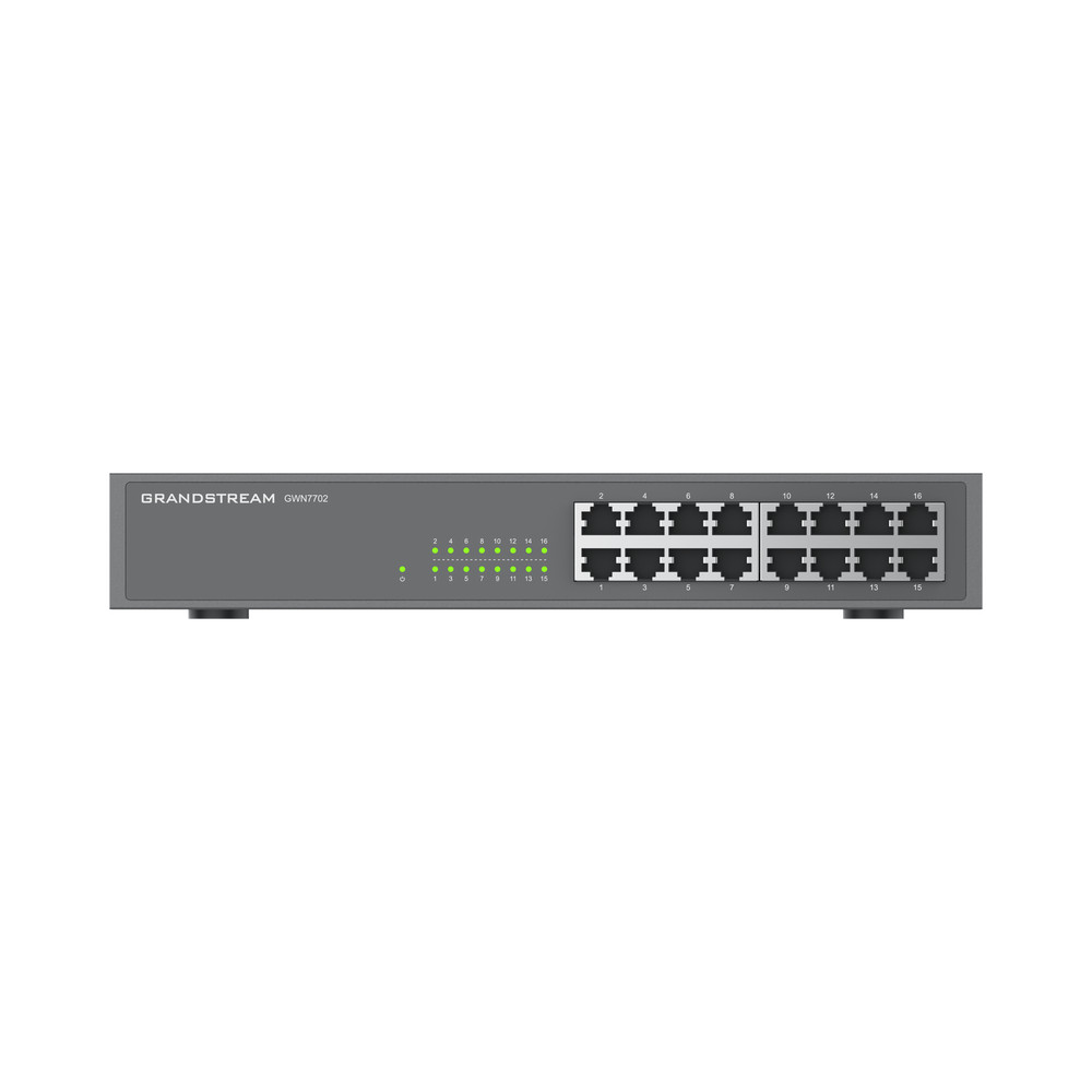 Grandstream GWN7702 Unmanaged Gigabit Switch | 16 Ports 10 | 100 | 1000 Mbps