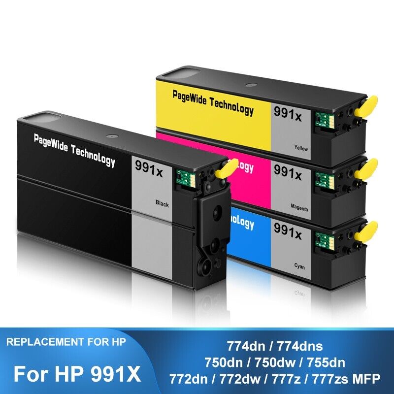 4Color Compatible Ink Cartridge With Ink PageWide For HP 991X