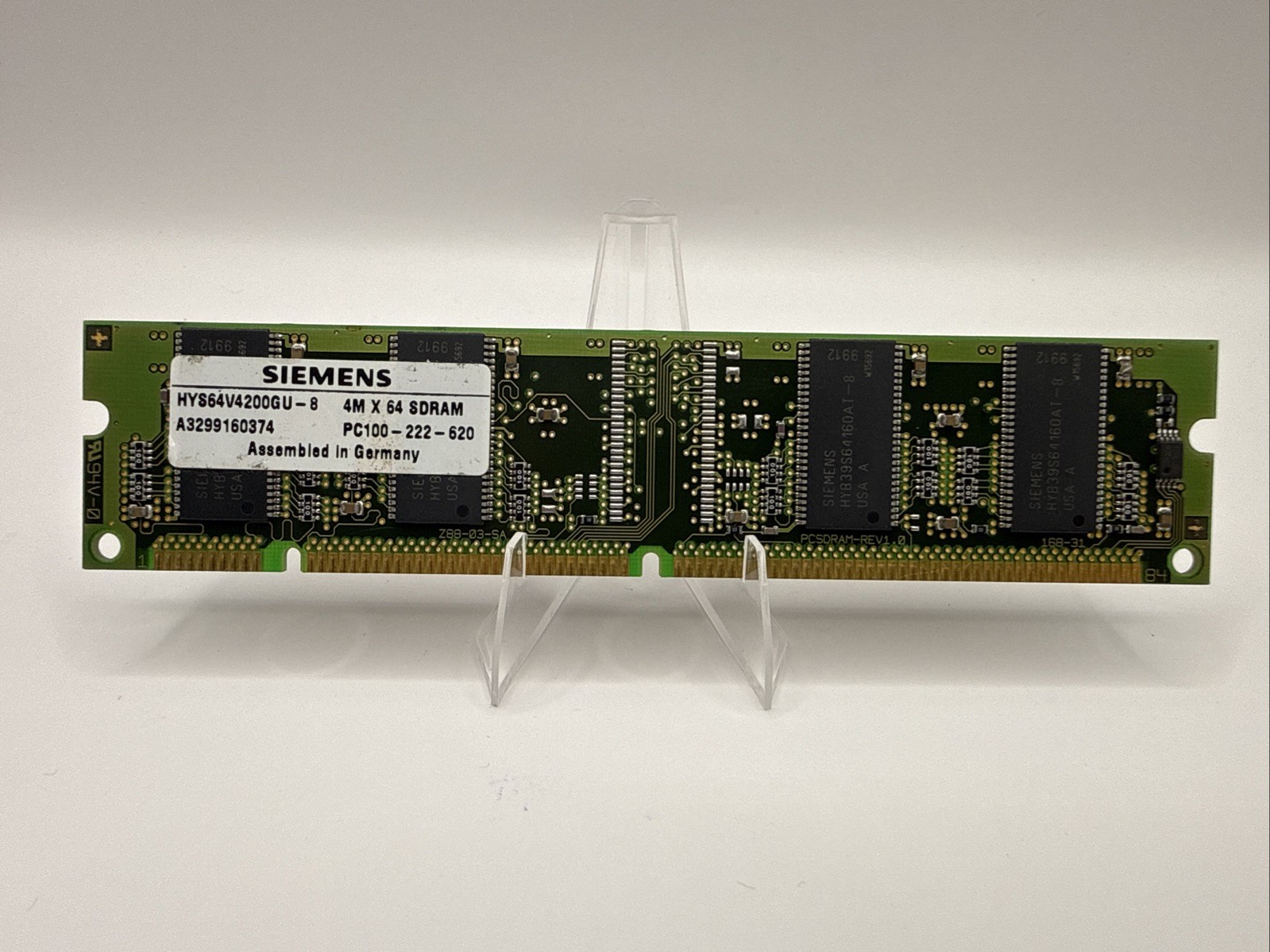 Siemens 32MB PC100 SDRAM 168-Pin DIMM CL2 HYS64V4200GU-8 Vintage Desktop RAM