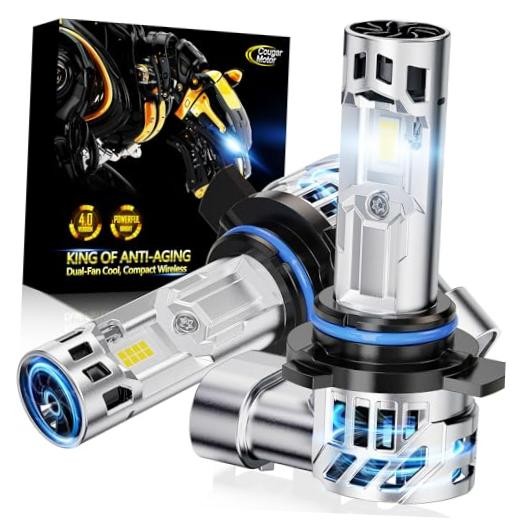Fog Bulbs Bulb with Dual Cooling Fan, 10X Brightness Real 1:1 Size, Long 9012