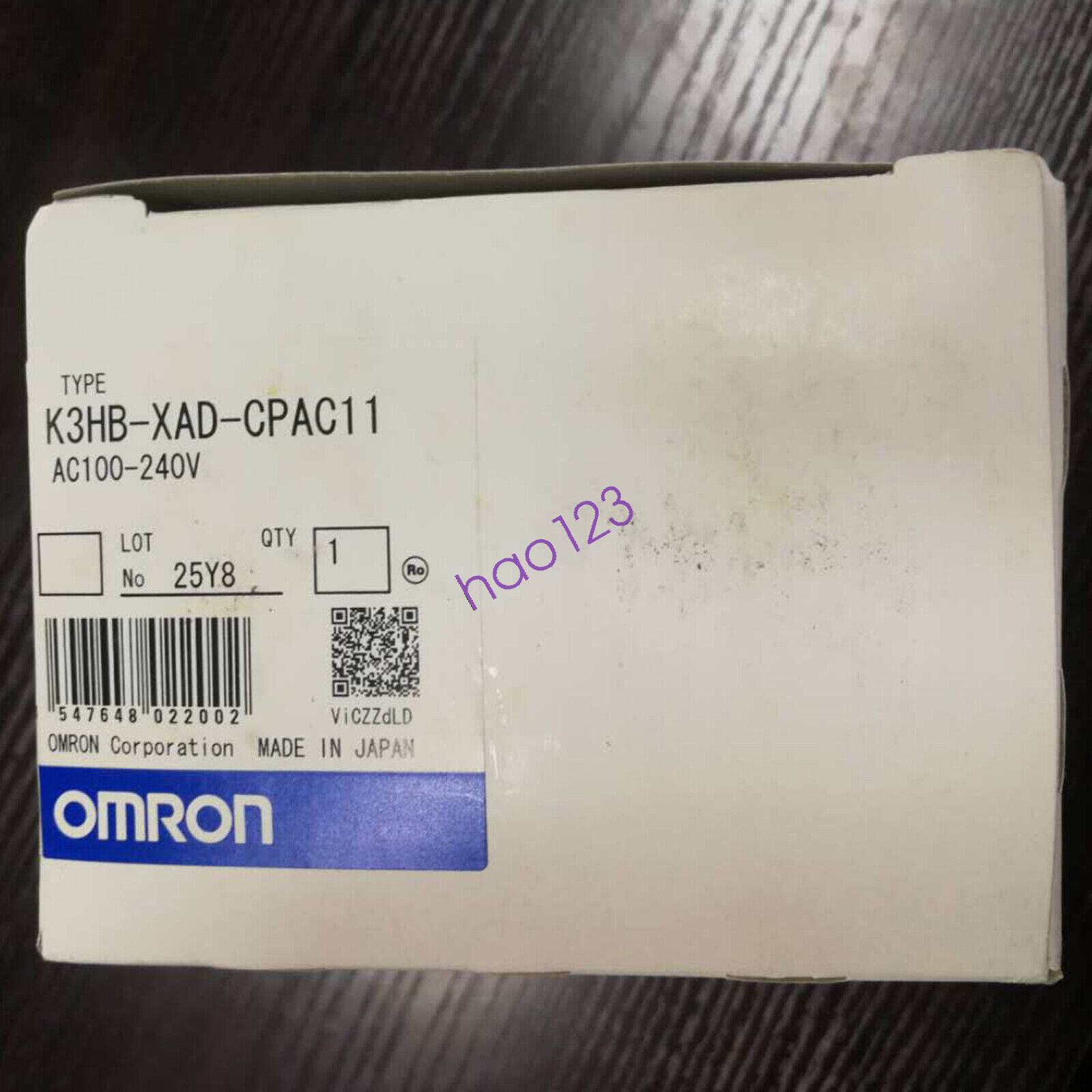 New Omron K3HB-XAD-CPAC11 current and voltage rotation table DHL/FedEx