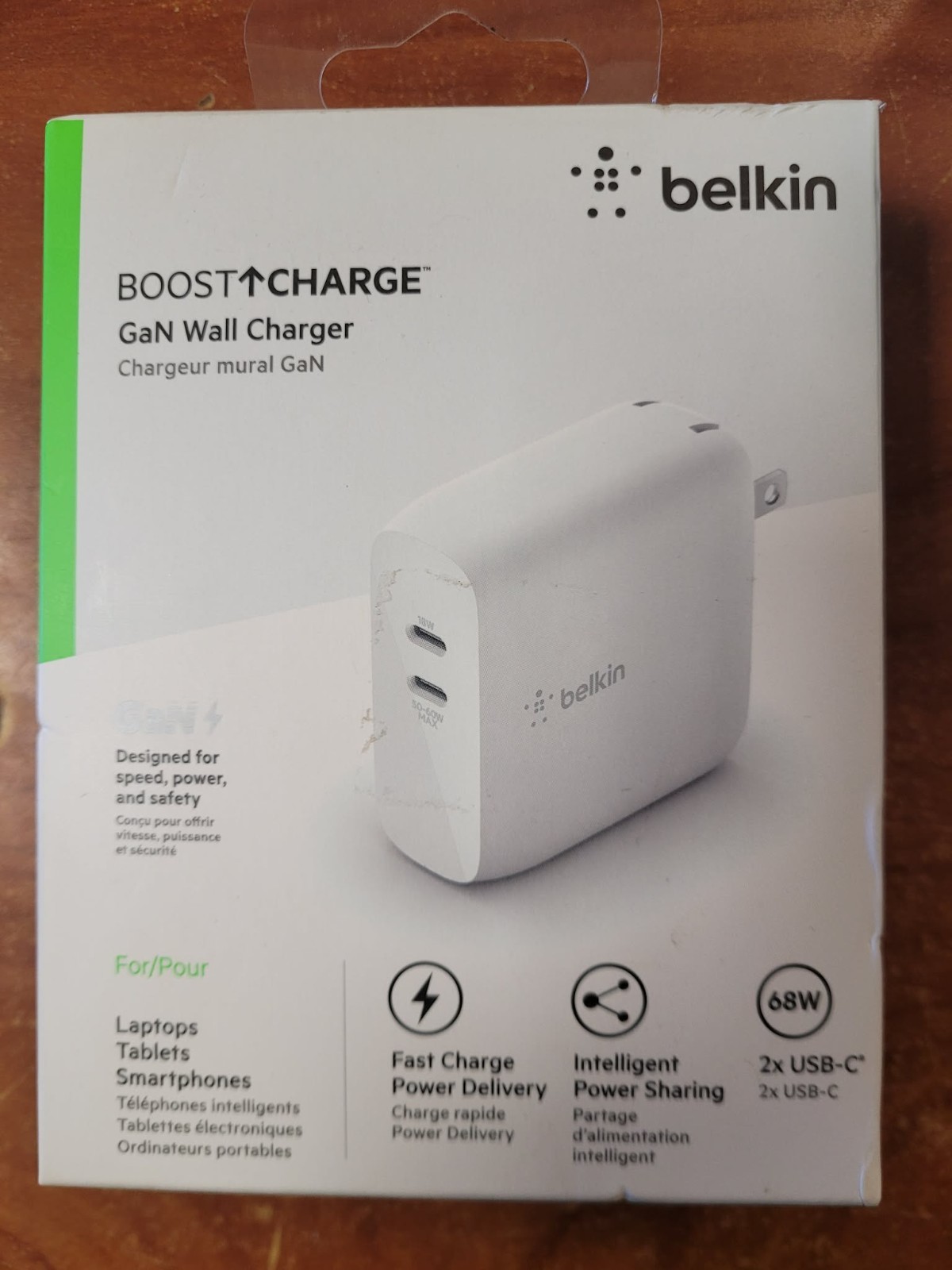 Belkin WCH003DQ USB-C Charger - White - New and Sealed