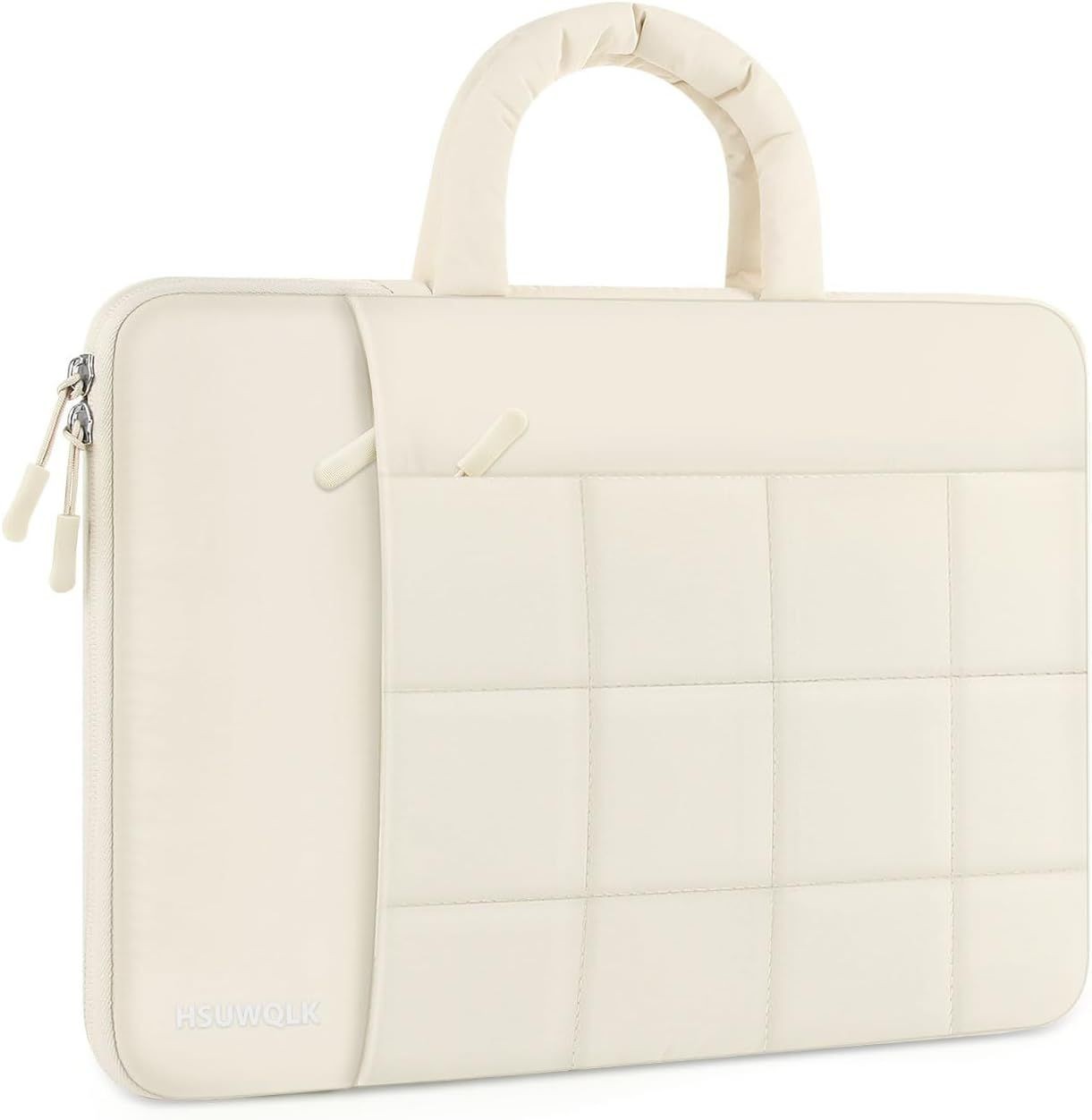 Sleeve for 13.3 inch Laptop, 360 Protective, Square Quilted with 2 Pockets