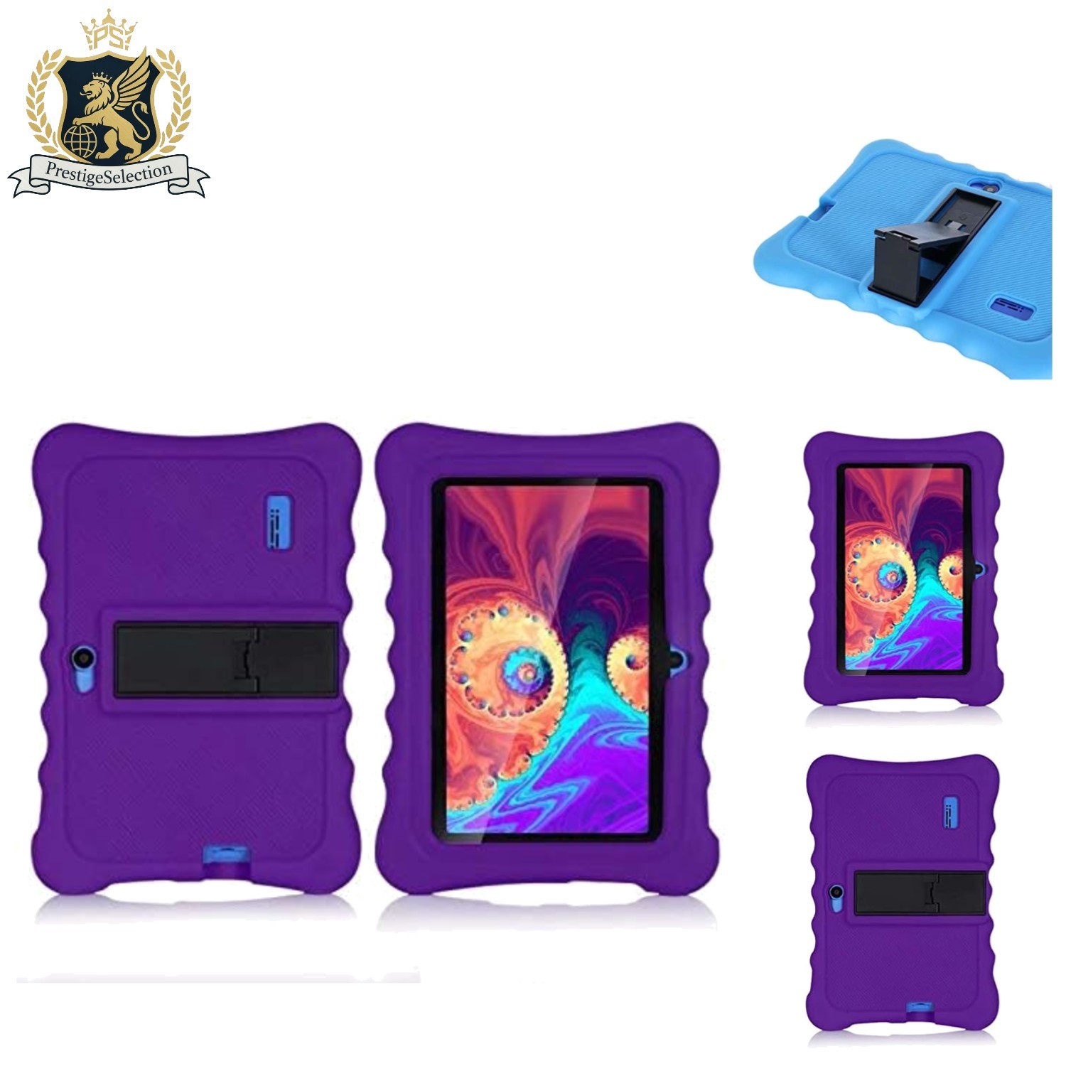 Stylish Purple Silicone Case for 7-Inch Tablets - Perfect for Kids & Protection