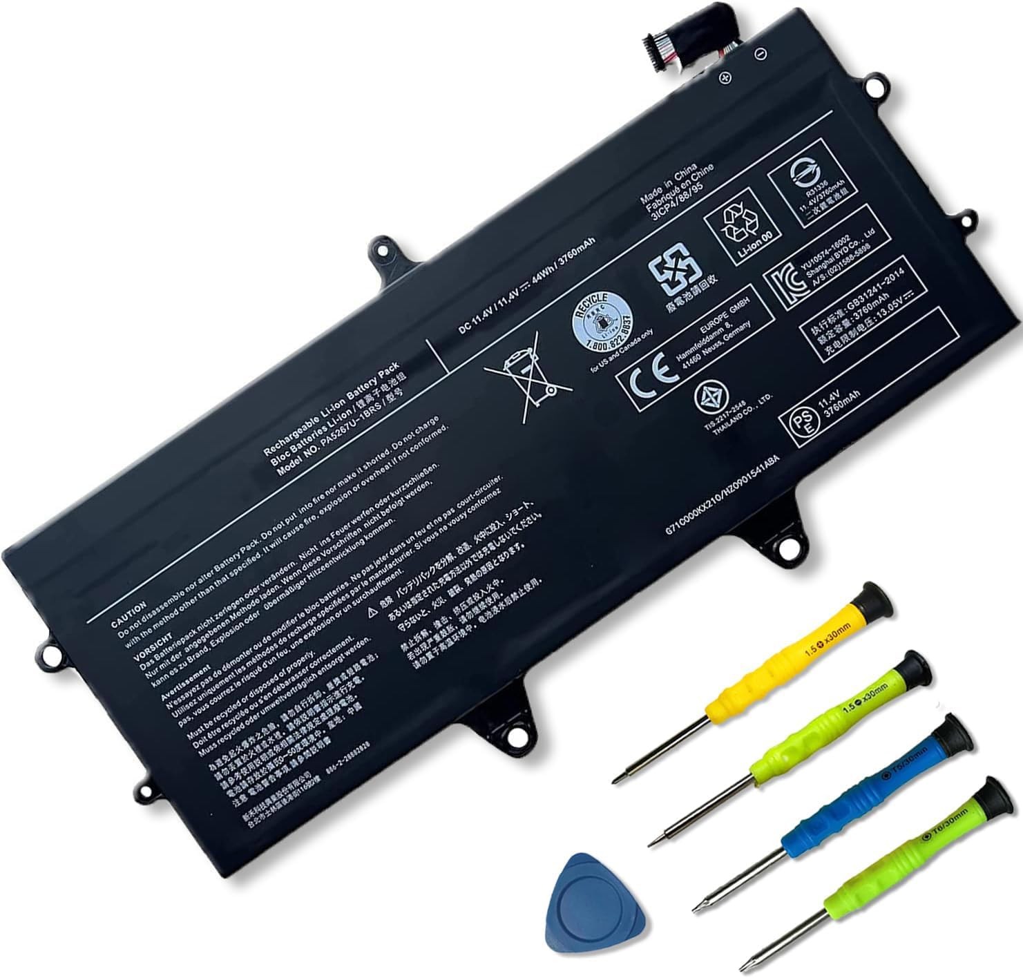 PA5267U 1BRS 44Wh Laptop Battery Compatible with Toshiba Portege X20W X20W D