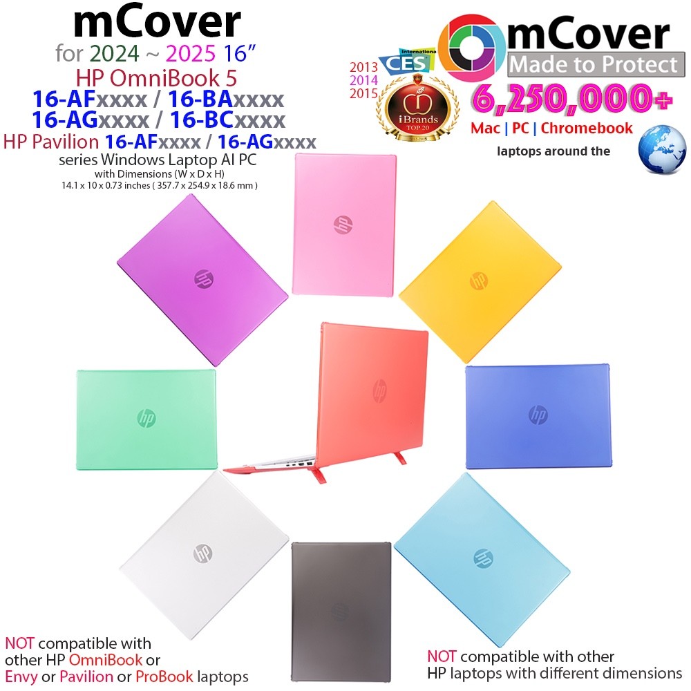NEW mCover Case for 2024+ 16" HP OmniBook 5 16-AF 16-AG 16-BA 16-BC Windows PC