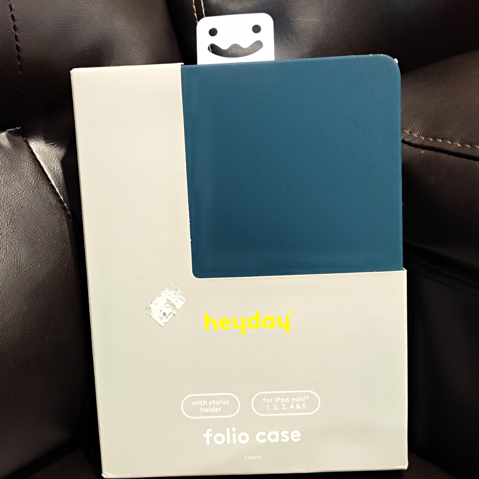 heyday Folding Folio Case for Apple iPad mini 1/2/3/4/5 - w/ Blue Stylus Holder