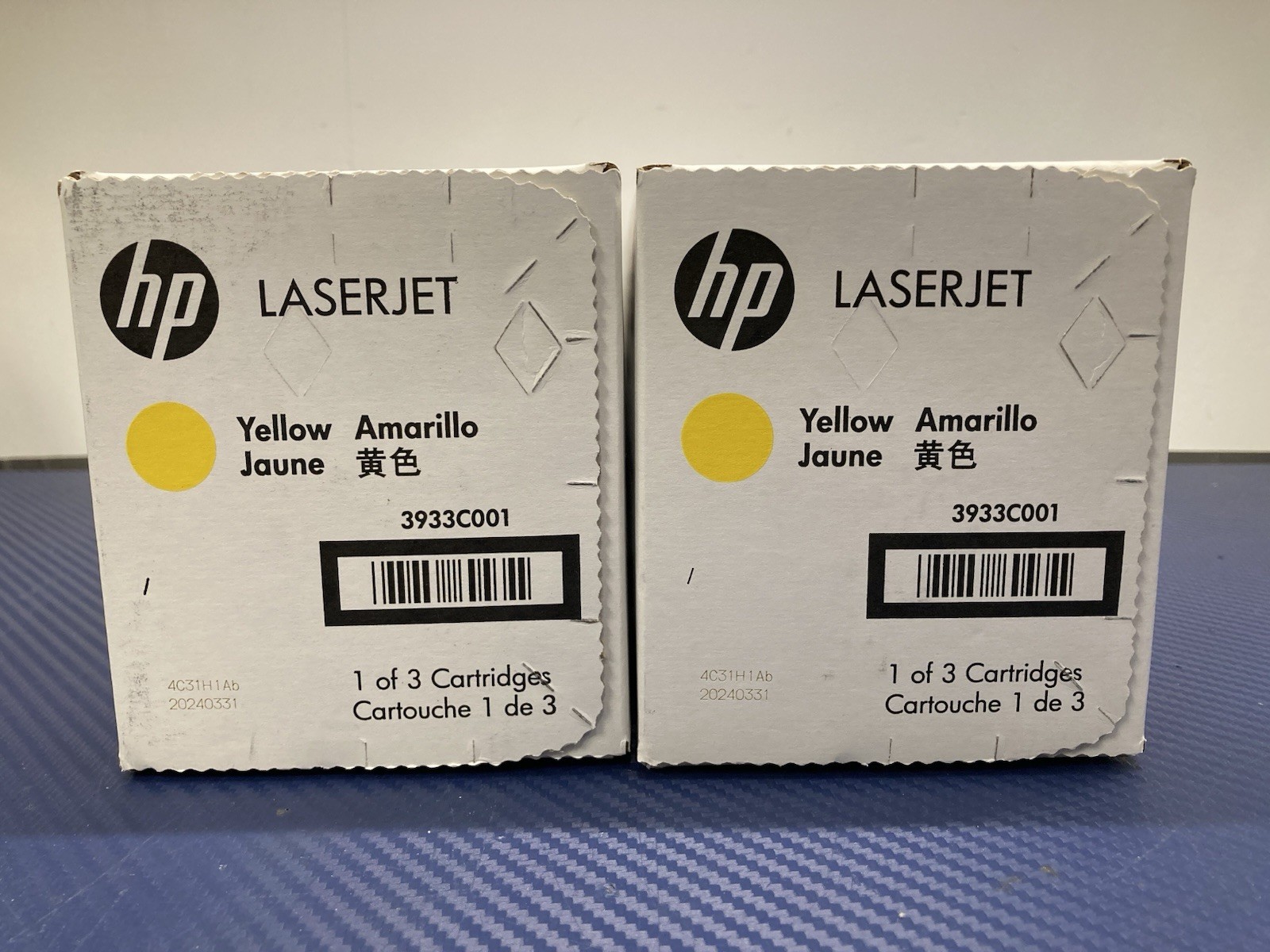 LOT OF 2 New HP 202X CF500XM Yellow LaserJet High Yield Toner Ink Cartridge