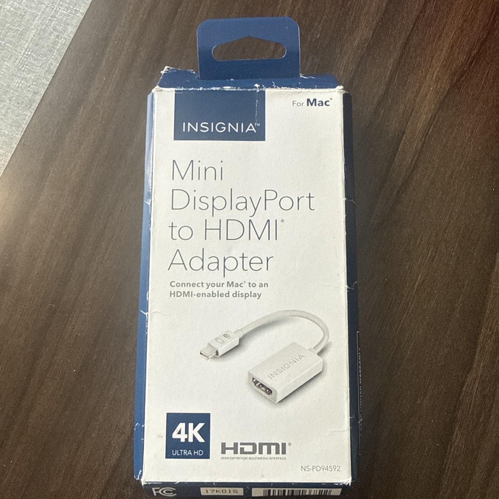 Insignia mini displayport to HDMI Adaptor for MAC, New in Box