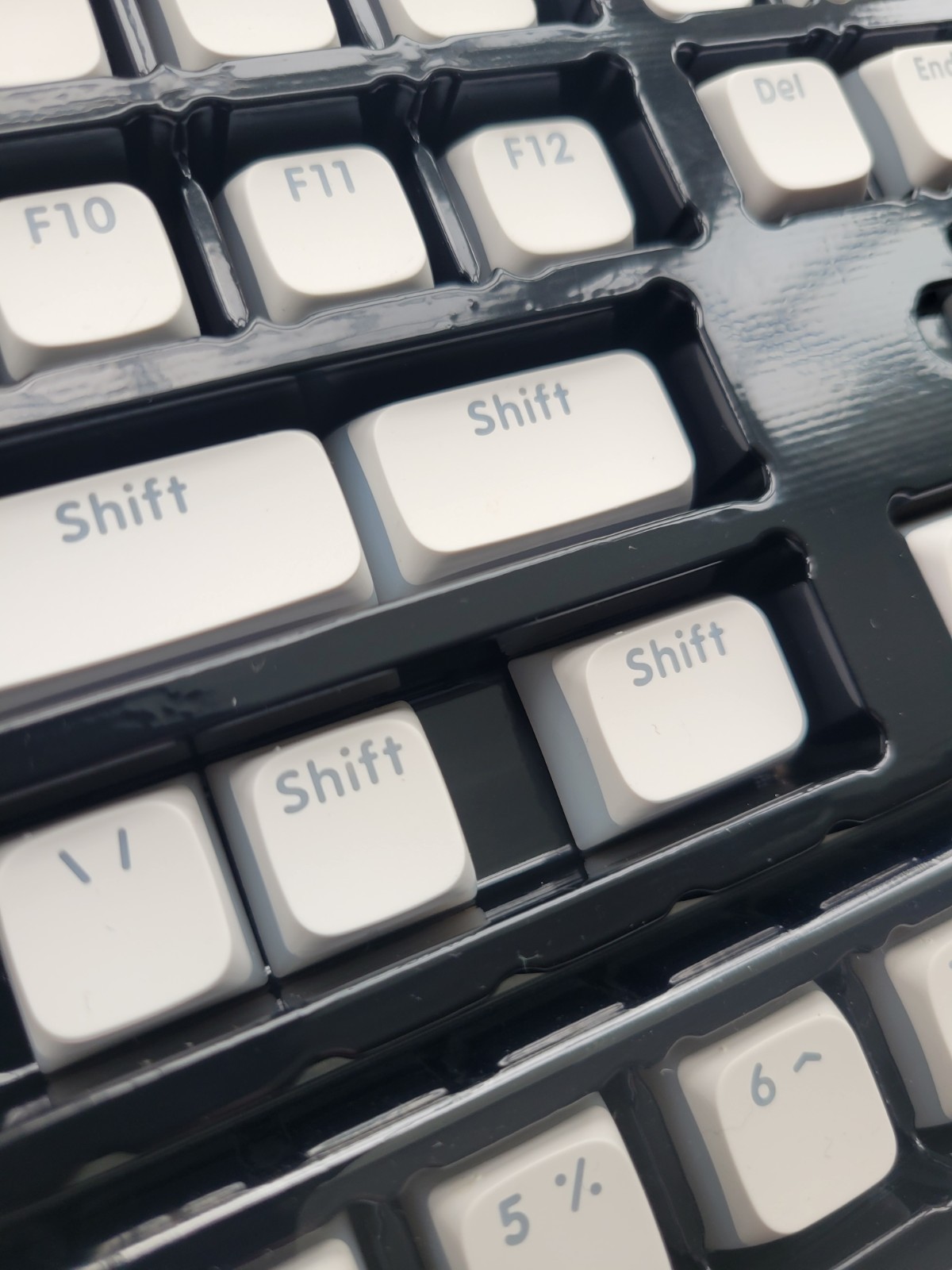 XDA Profile Pudding Keycaps 113-key White Translucent Shine Through Pbt UNUSED