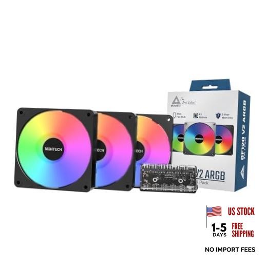 GF120 V2 ARGB 120mm Case Fan – Sleek & Minimalist Design, High Airflow,