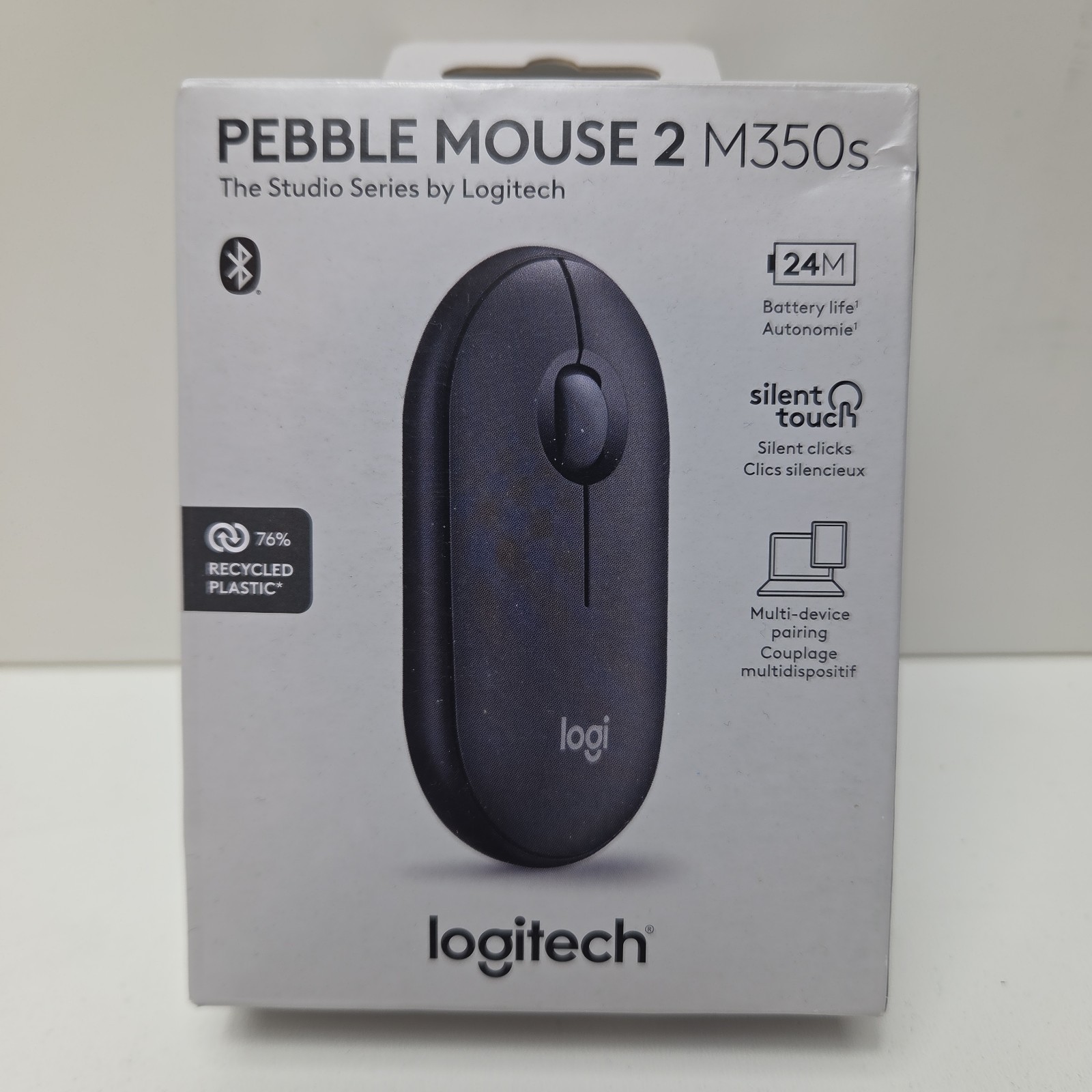 BRAND NEW - Logitech Pebble Mouse 2 M350S Slim Silent Bluetooth Mouse - Black