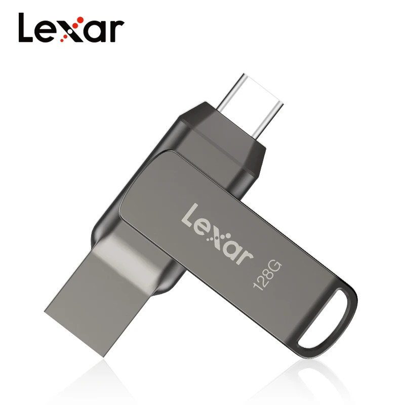 Original Lexar JumpDrive Dual USB 3.1 Drive D400 Type C Memory Stick 256GB