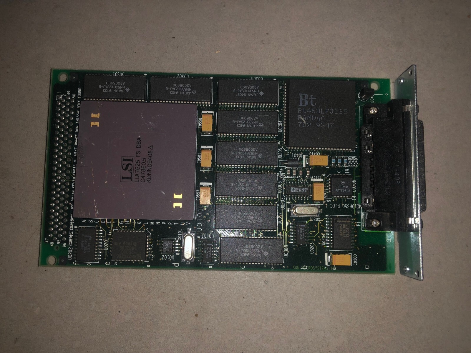 SUN LSI TurboGX TGX Graphic SBUS, 501-2325-06 , GWVTGX1M, X322A, X359A Card