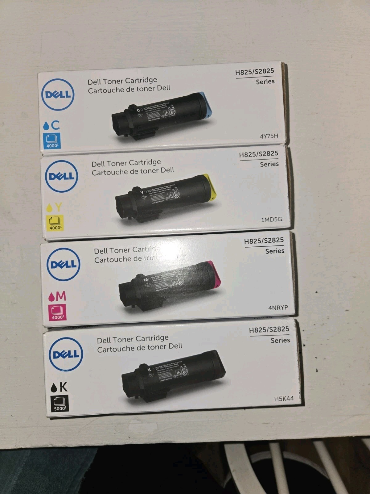 Lot of 4 DELL H825/S2825 H5K44 (1) 1MD5G (1)  4NRYP (1) 4Y75H(1)