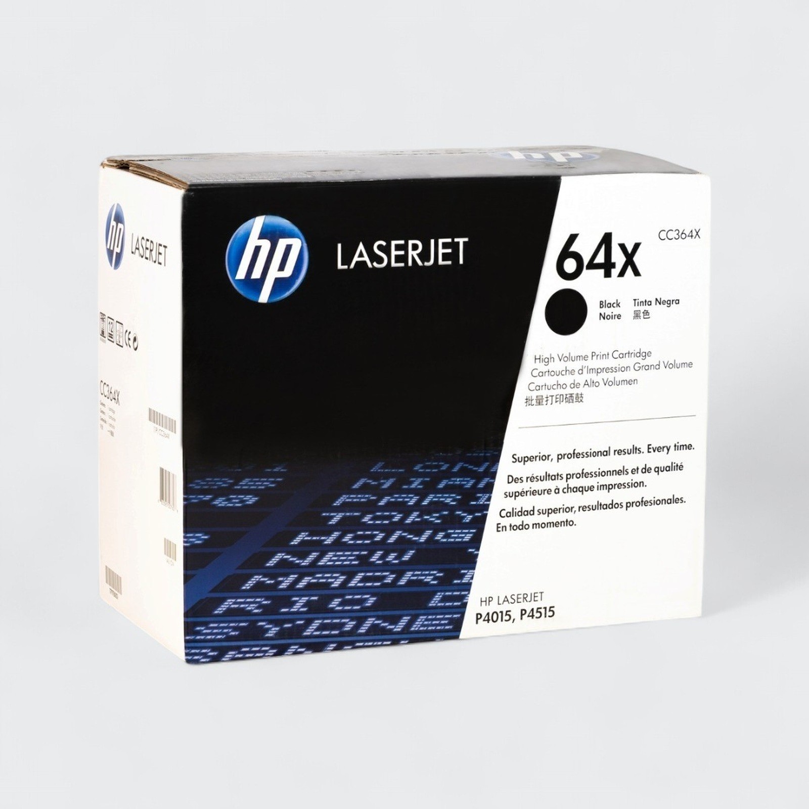 HP 64X Black LaserJet Toner Cartridge (CC364X) New Open Box - Repackaged OEM, C