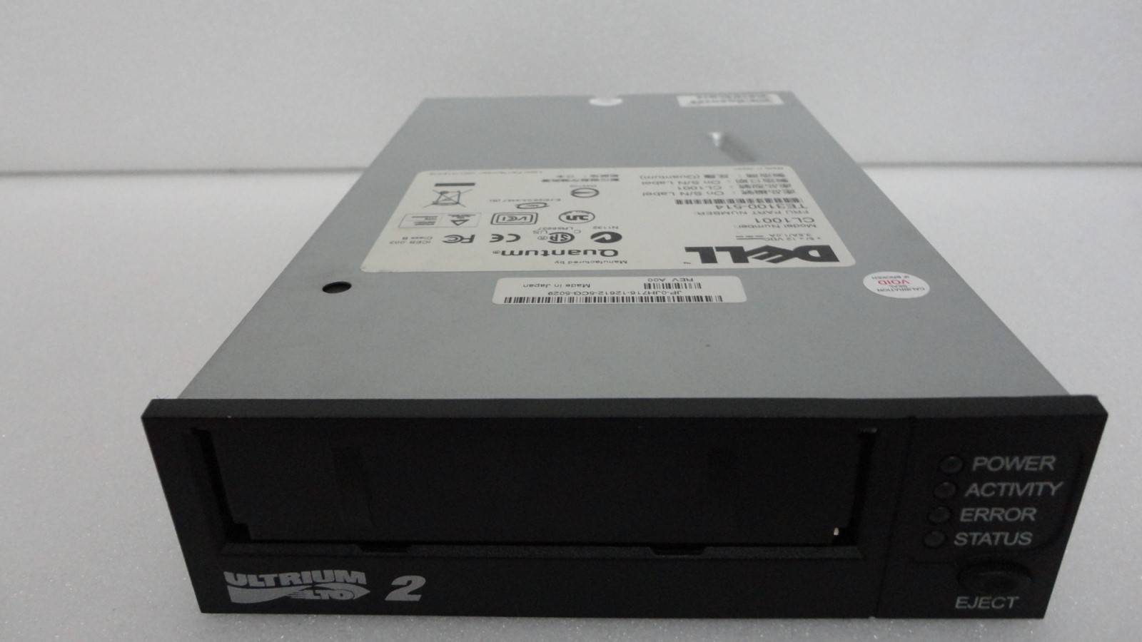Dell Powervault LTO2 Ultrium2 HalfHigh HH Quantum CL1001 TE3100-541 JH716 0JH716