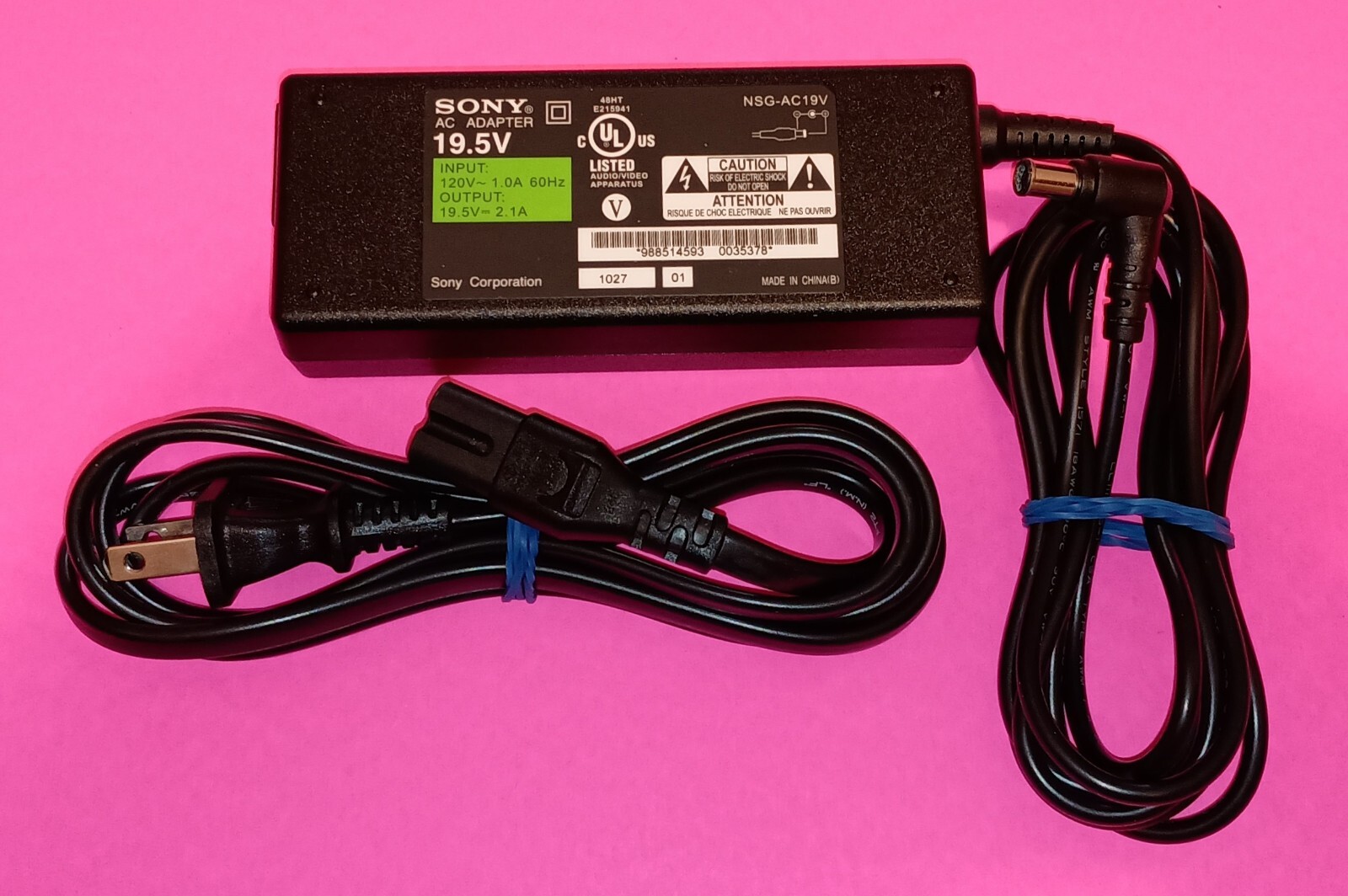 SONY NSG-AC19V AC ADAPTER 19.5V For Sony Google TV NSZ-GT1