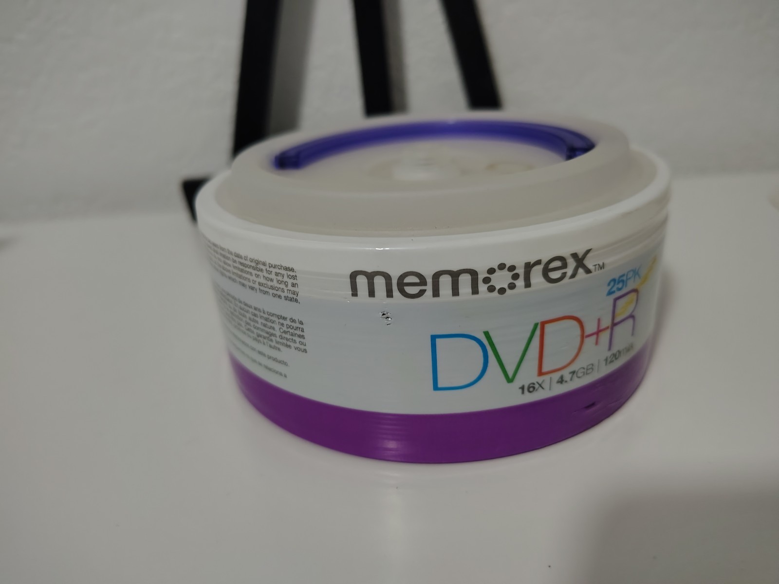 New Sealed Memorex DVD+R 4.7GB 16x 120 Min Blank Recordable Media Discs 25 Pack