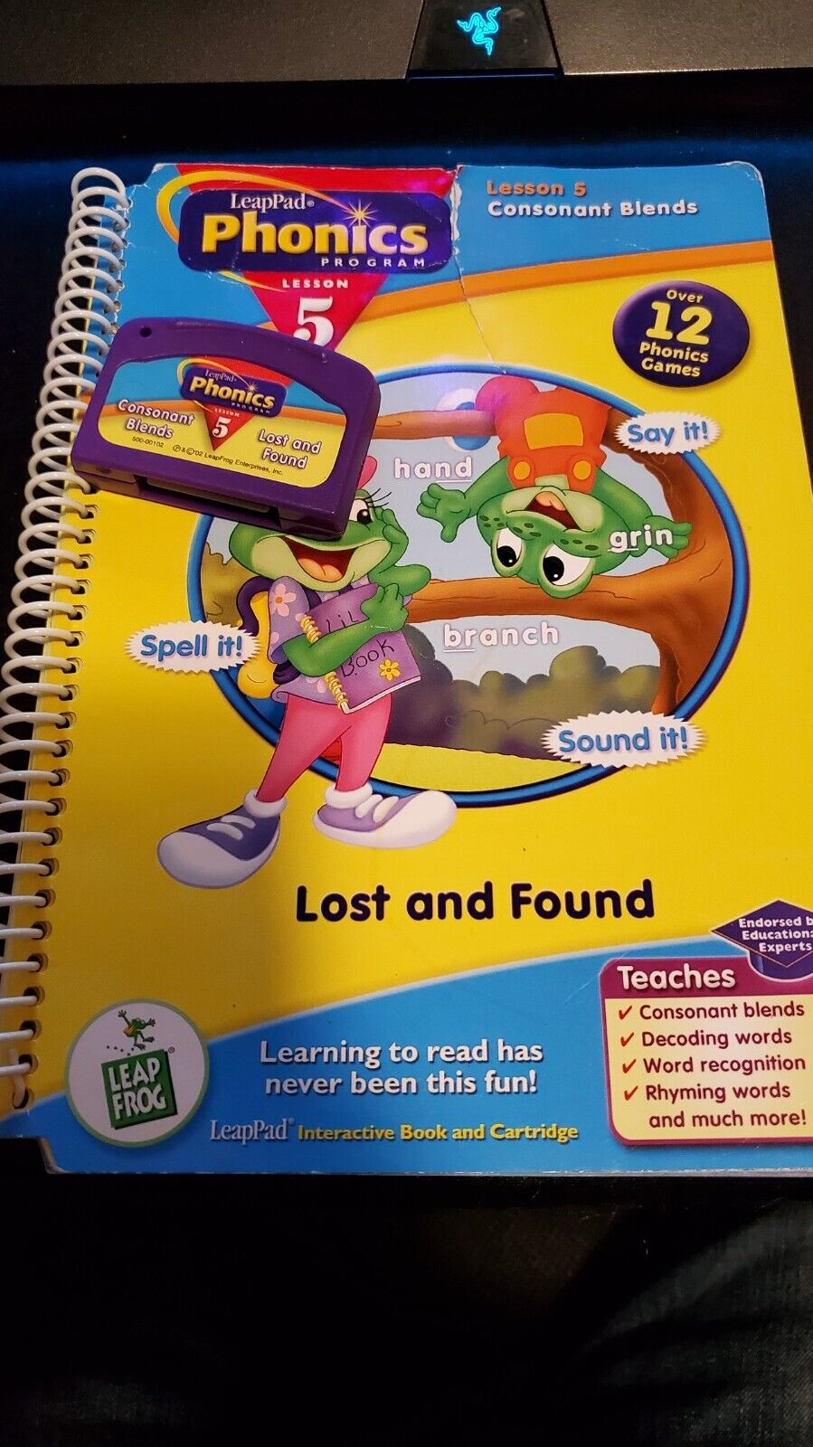 Leapfrog LeapPad Phonics Program Lesson 5 Lost And Found Game & Book