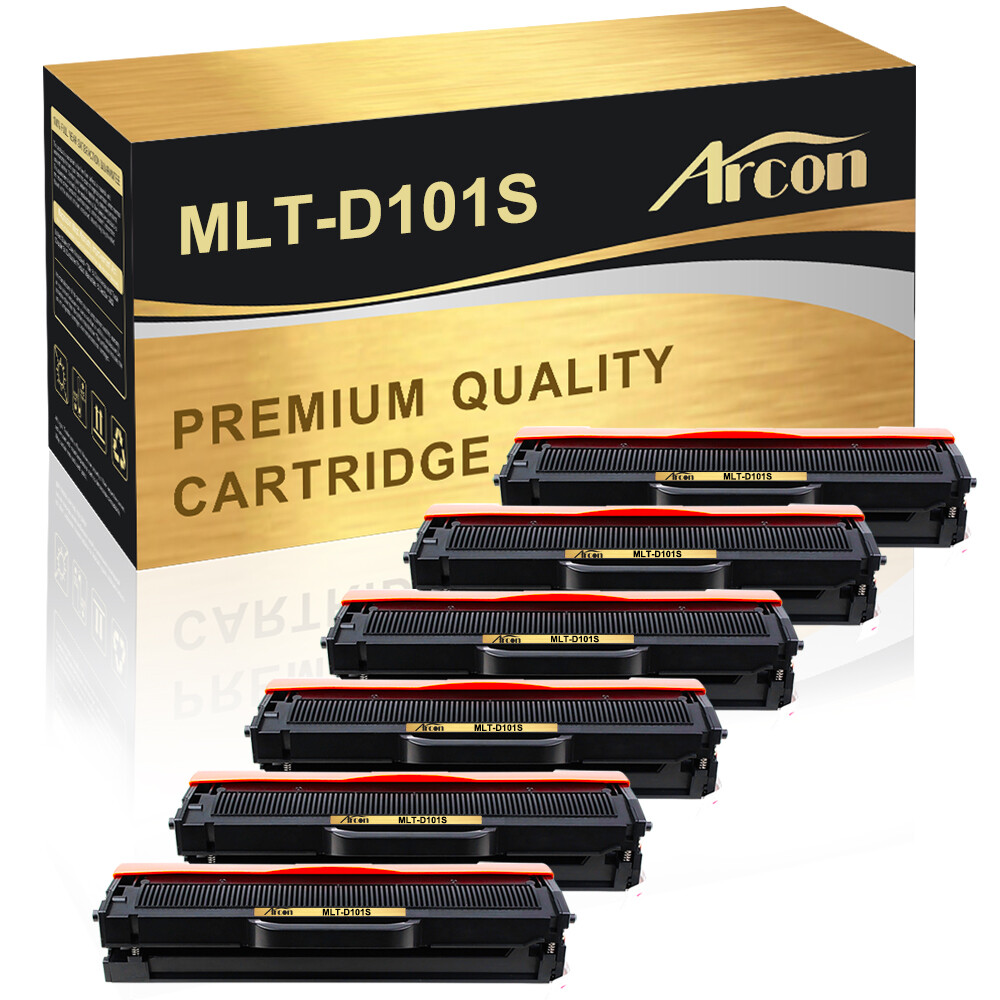 6PK For Samsung MLT-D101S Toner ML-2160 ML-2165W SCX-3405W SF760P SCX-3400 3406W