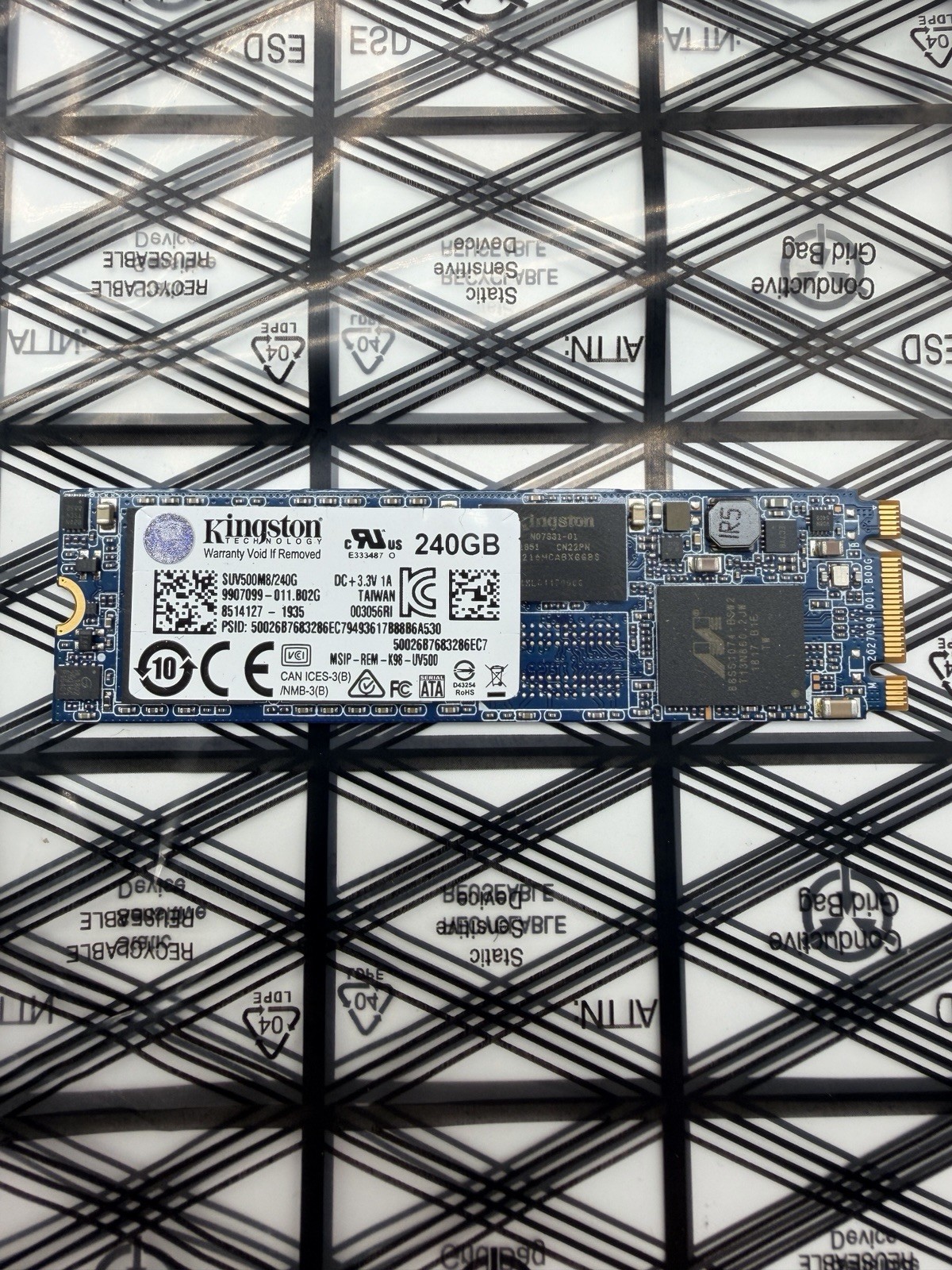 Kingston SUV500M8/240G 240GB mSATA M.2 80mm Solid State Drive SUV500M8240G