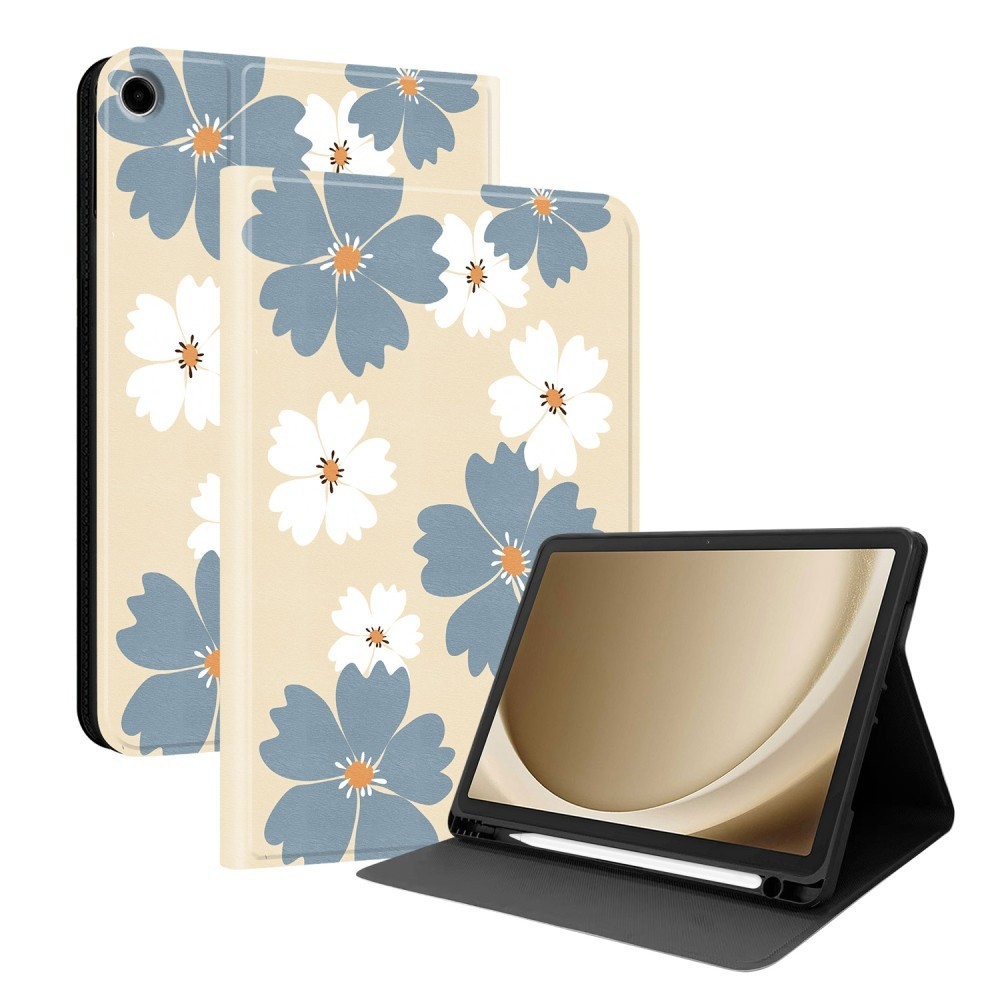 Butterfly Flower Lion Tablet Stand Case For Samsung Tab A7 A8 A9 A11+ S6 S9 S10