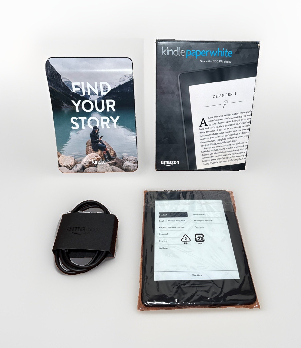 Amazon Kindle Paperwhite 7th Gen 4GB Wi-Fi 6" Black DP75SDI  New Open Box