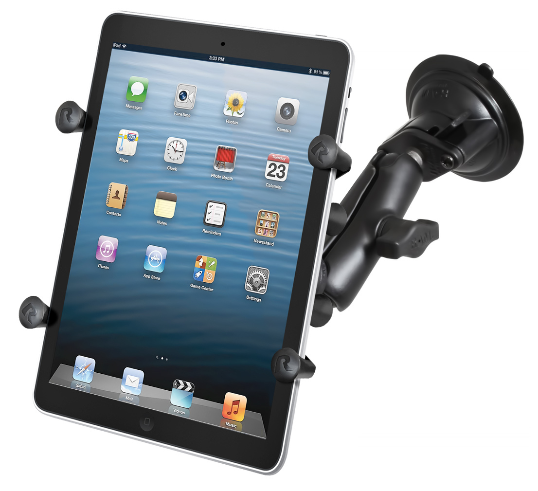 RAM X-Grip Suction Cup Mount for Verizon Ellipsis 7, 8, Other 7" & 8" Tablets