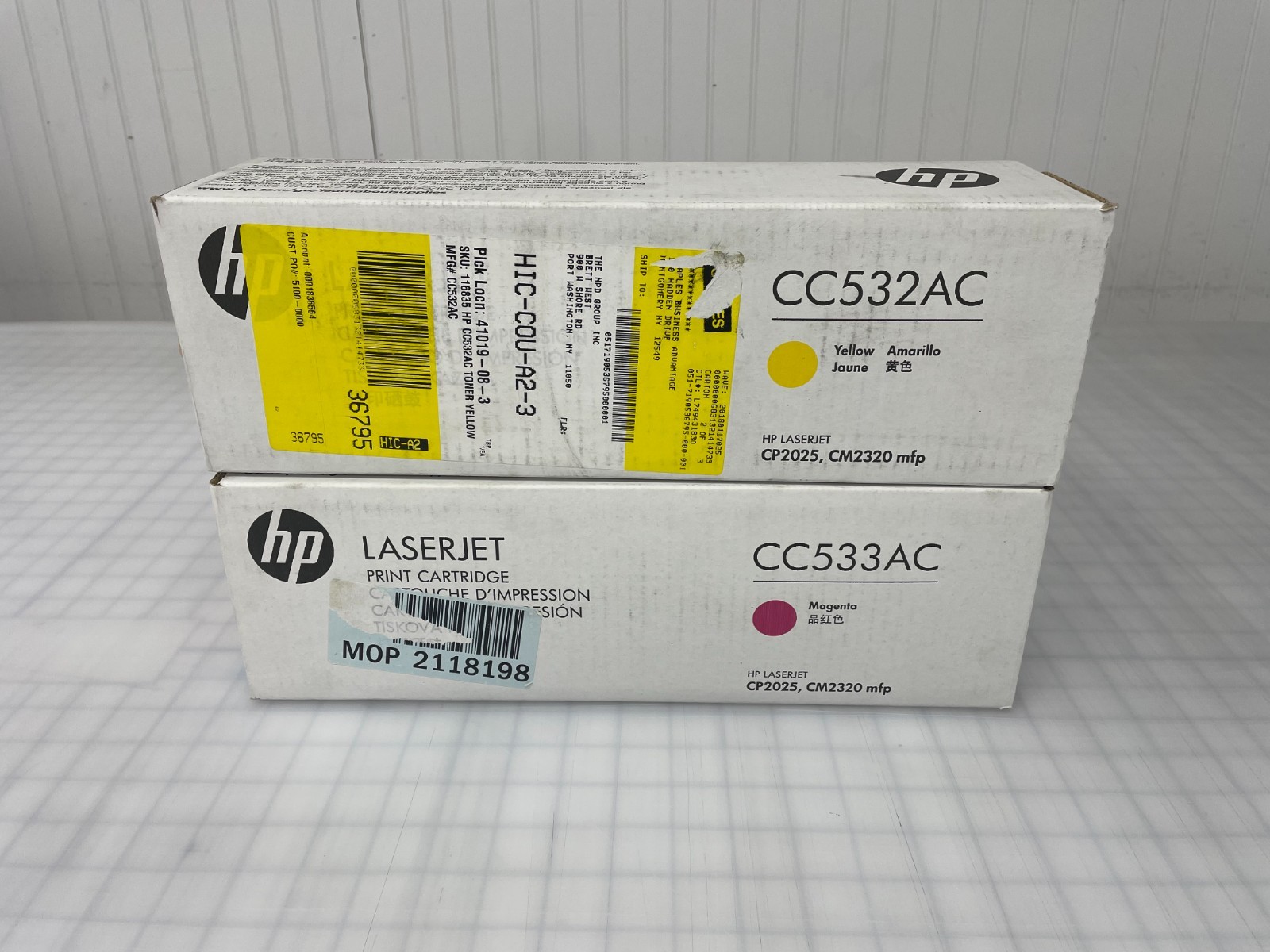 2p GENUINE HP 304A Magenta Yellow Toner Cartridges CC532AC CC533AC CP2025 CM2320